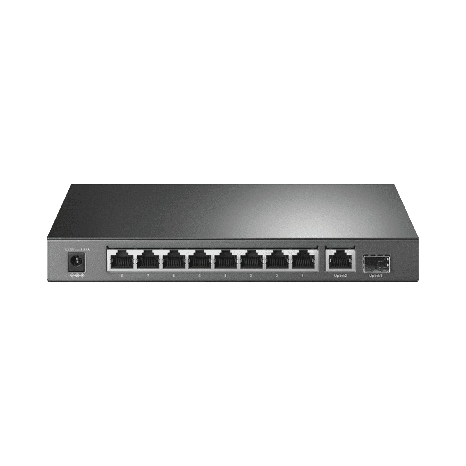 Switch de escritorio PoE+, no Administrable 8 puertos 10/100/1000 Mbps + 1 puertos 10/100/1000 Mbps (Uplink) + 1 puerto SFP, 63W TL-SG1210P - TP-LINK