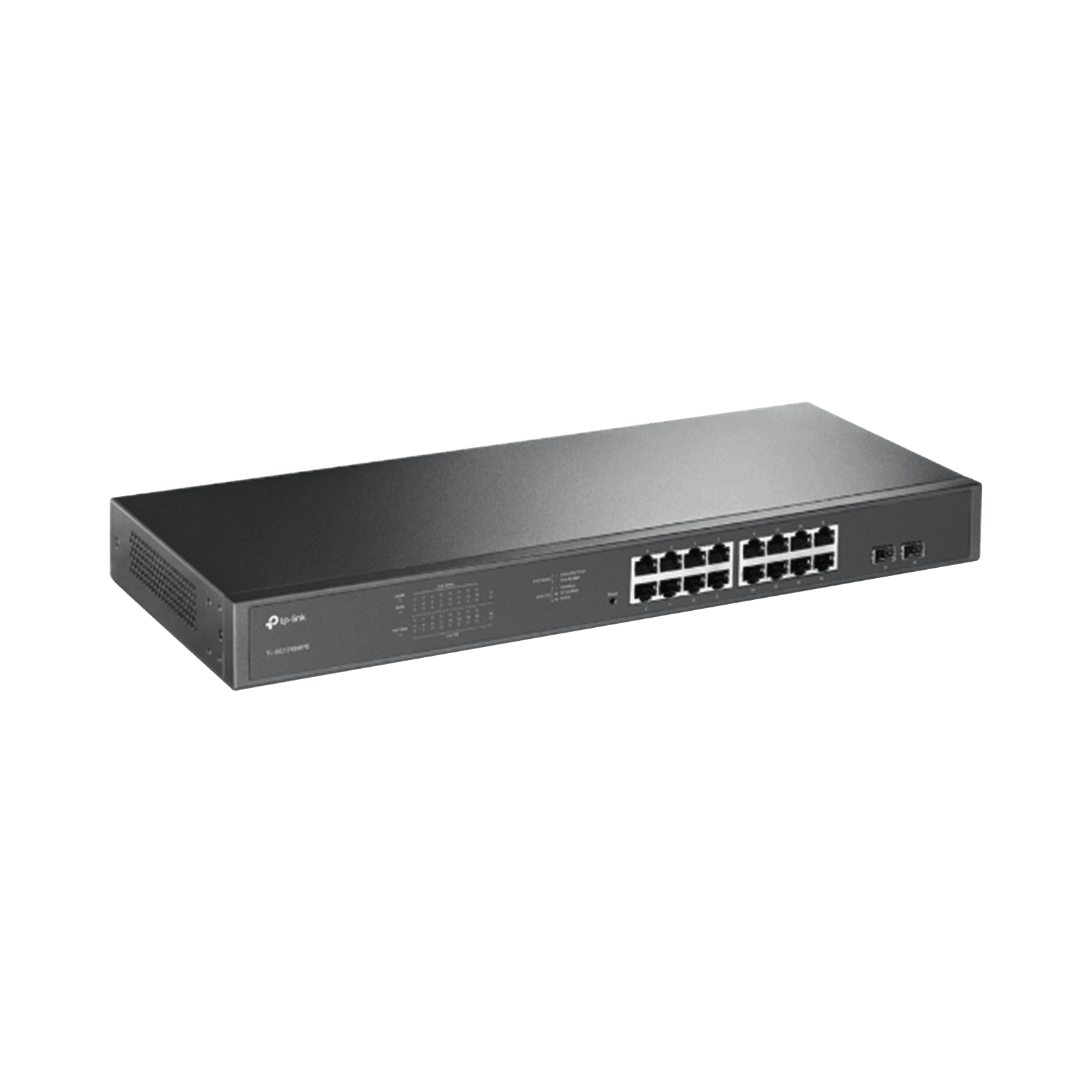 Switch JetStream de 16 puertos 10/100/1000Mbps y PoE af/at, 2 puertos SFP hasta 192W. TL-SG1218MPE - TP-LINK