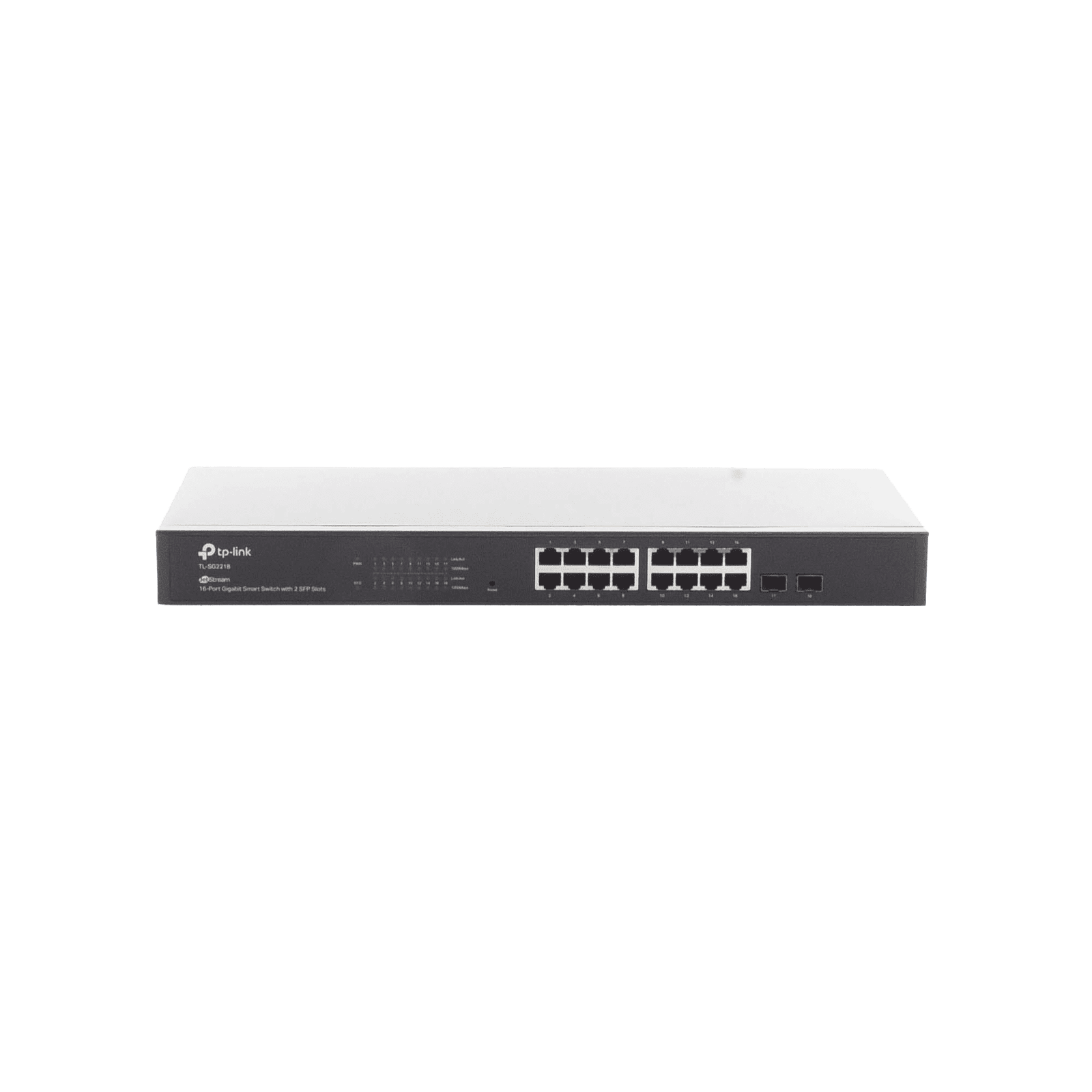 Switch Omada SDN Administrable / 16 puertos Gigabit y 2 puertos SFP / Funciones sFlow, QinQ y QoS / Administración centralizada OMADA TL-SG2218 - TP-LINK