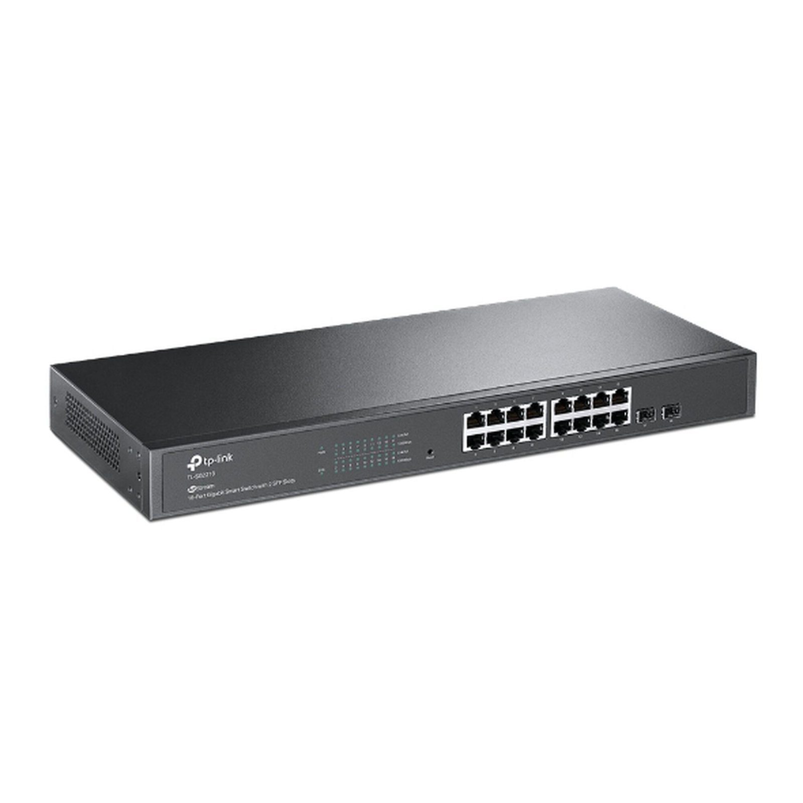 Switch Omada SDN Administrable / 16 puertos Gigabit y 2 puertos SFP / Funciones sFlow, QinQ y QoS / Administración centralizada OMADA TL-SG2218 - TP-LINK