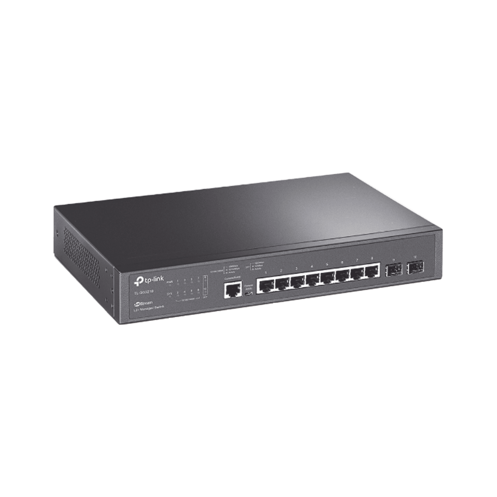 Switch JetStream SDN Administrable 8 puertos 10/100/1000 Mbps + 2 puertos SFP, administración centralizada OMADA SDN TL-SG3210 - TP-LINK