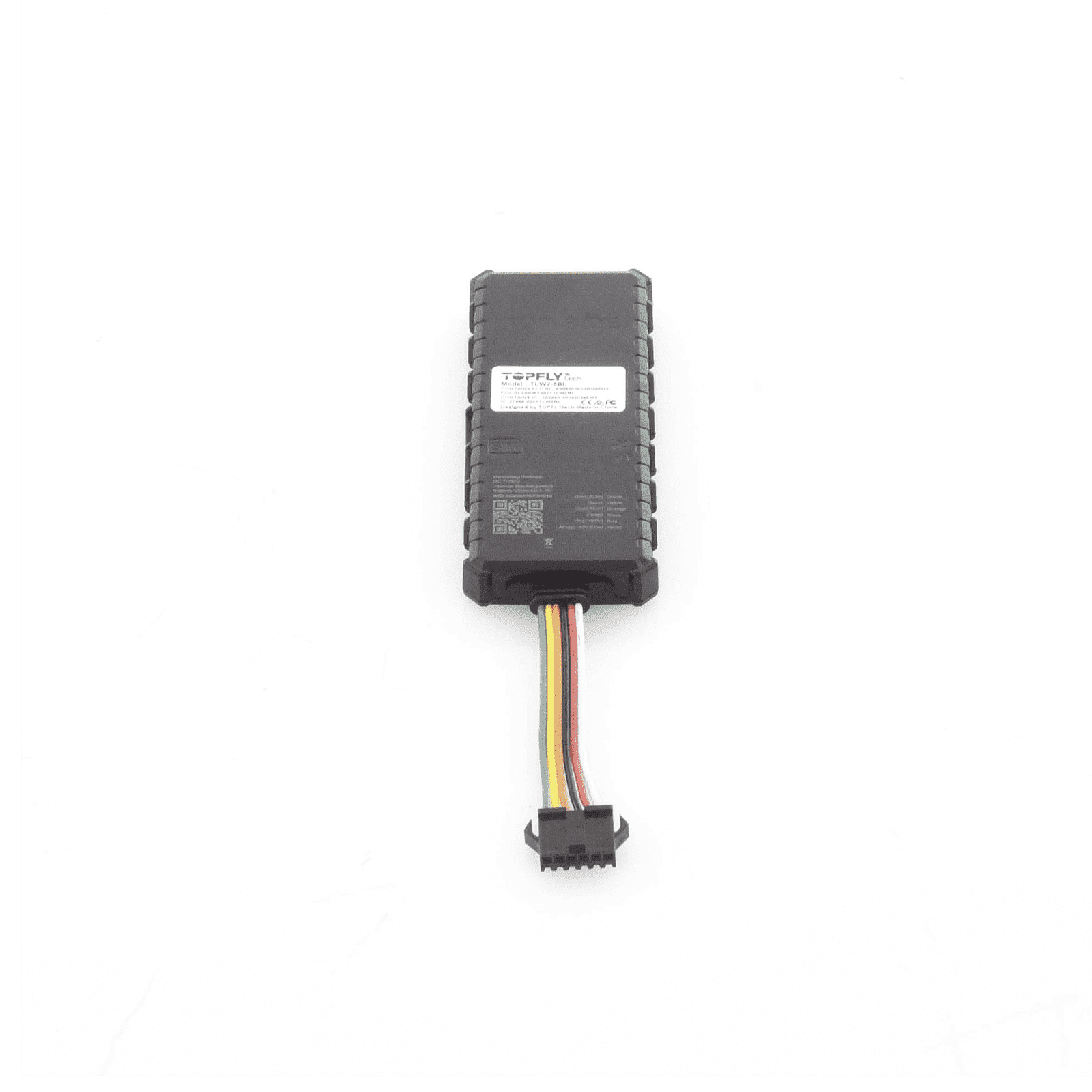 Dispositivo de localización para vehículos / Conectividad 4G LTE y BLE 5.0 / Diferentes tipos de notificaciones / Corte y restablecimiento de energía / Función SOS / (2) DIN / (1) DOUT / (1) AIN TLW2-6BL - TopFlyTech