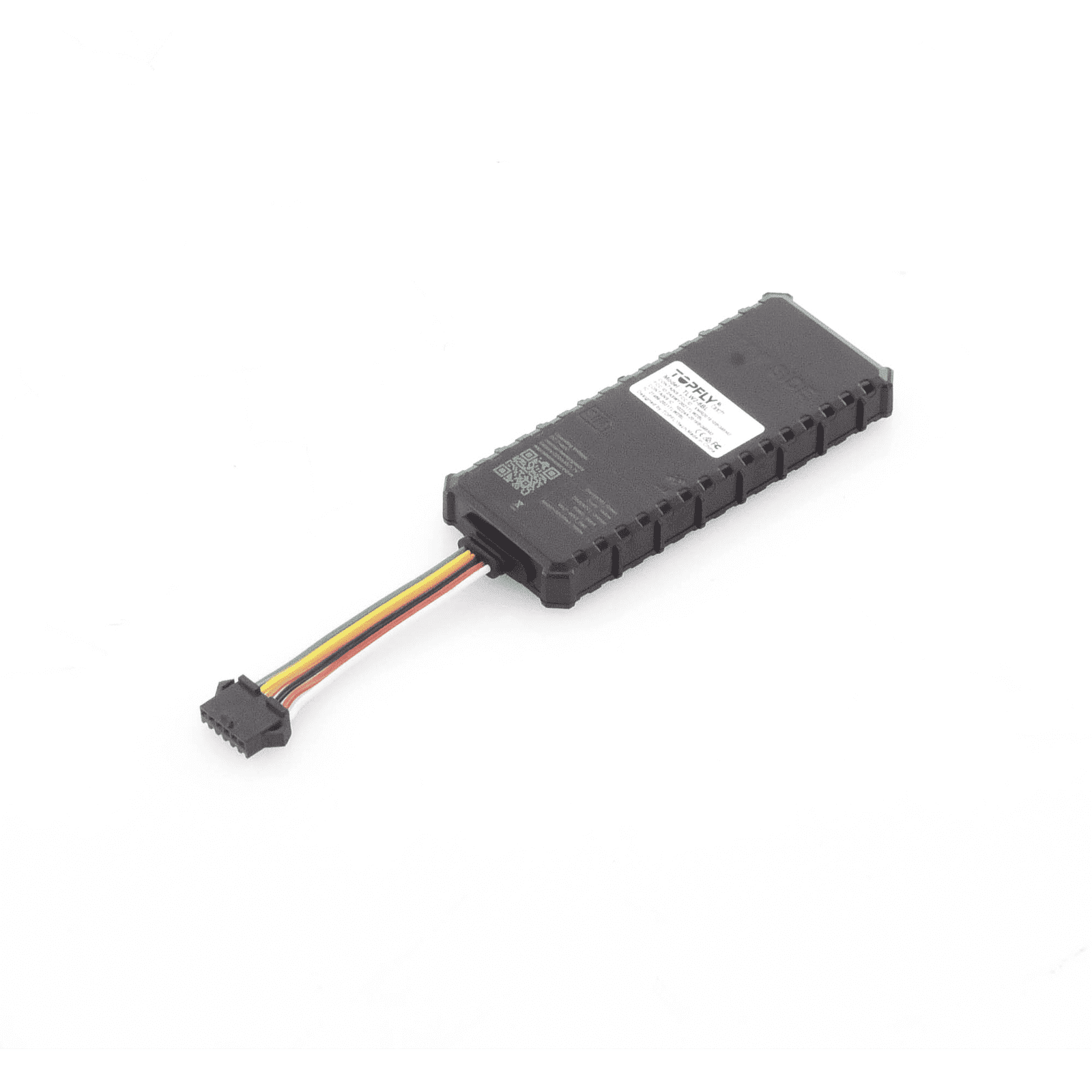 Dispositivo de localización para vehículos / Conectividad 4G LTE y BLE 5.0 / Diferentes tipos de notificaciones / Corte y restablecimiento de energía / Función SOS / (2) DIN / (1) DOUT / (1) AIN TLW2-6BL - TopFlyTech