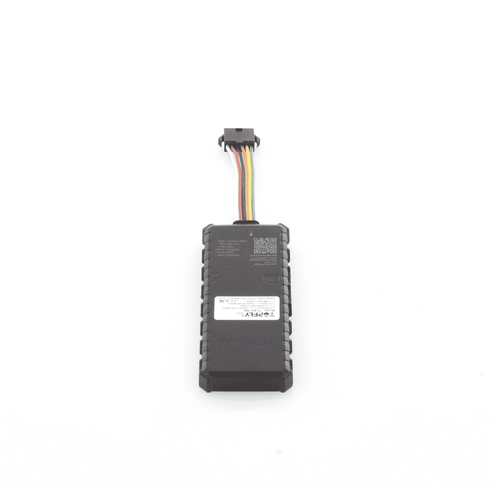 Dispositivo de localización para vehículos / Conectividad 4G LTE y BLE 5.0 / Diferentes tipos de notificaciones / Corte y restablecimiento de energía / Función SOS / (2) DIN / (1) DOUT / (1) AIN TLW2-6BL - TopFlyTech