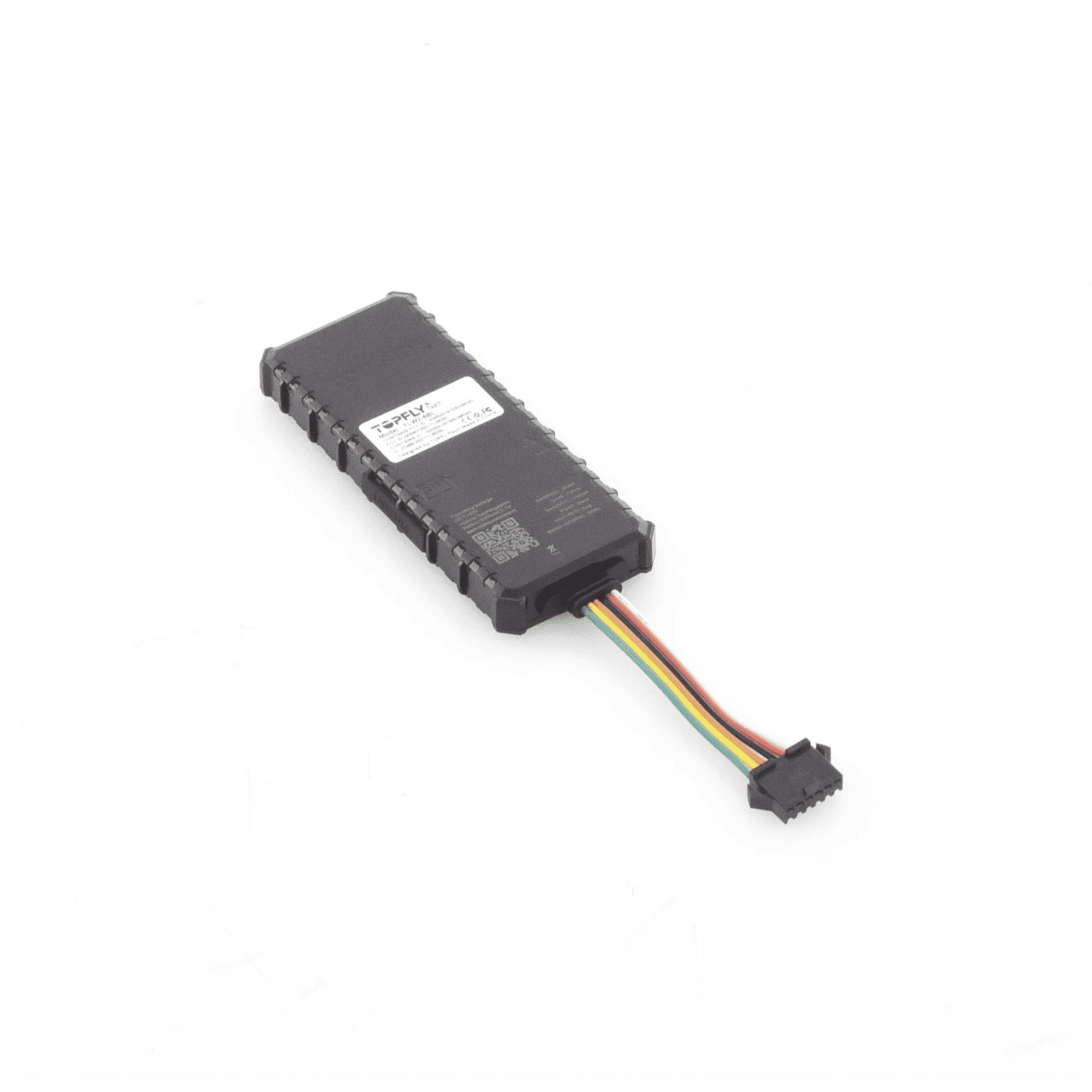 Dispositivo de localización para vehículos / Conectividad 4G LTE y BLE 5.0 / Diferentes tipos de notificaciones / Corte y restablecimiento de energía / Función SOS / (2) DIN / (1) DOUT / (1) AIN TLW2-6BL - TopFlyTech
