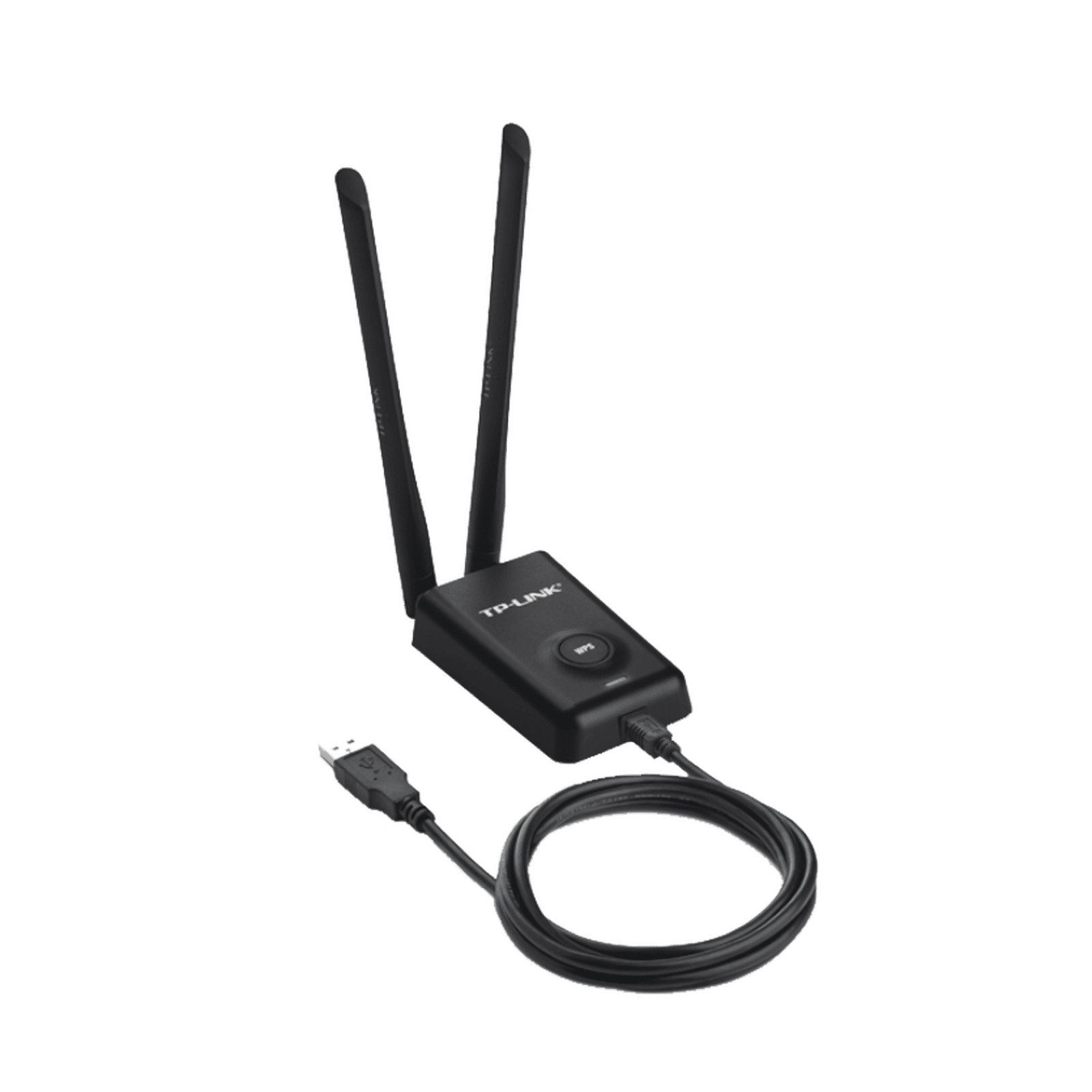 Adaptador de alta potencia USB  inalámbrico/ WiFi N 300 Mbps / Frecuencia de 2.4 GHz / 2 Antenas Externas de 5 dBi / Compatibilidad Windows y Linux TL-WN8200ND - TP-LINK