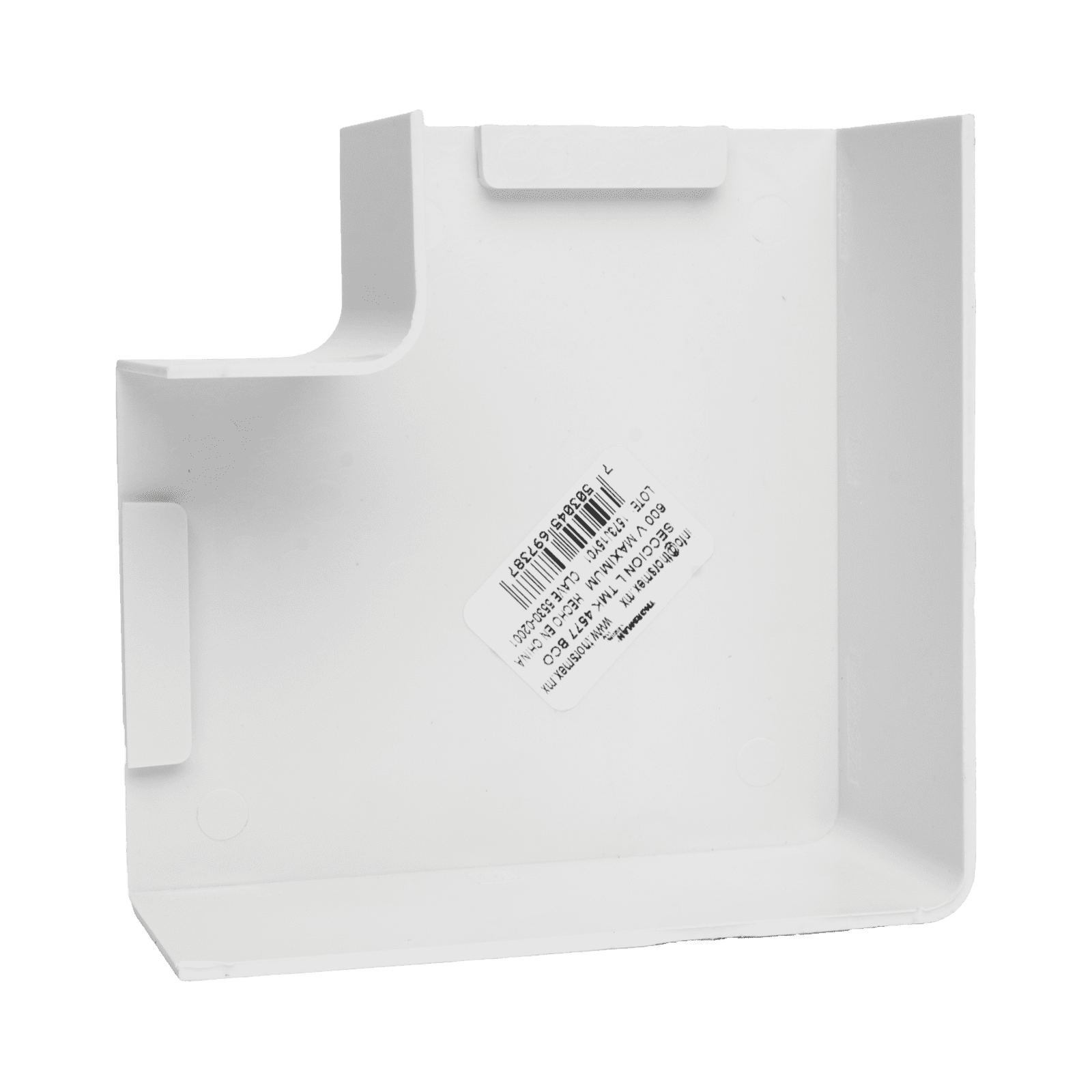 Sección en “L” Color Blanco de PVC Auto Extinguible, Para Canaleta TMK-4577 (5530-02001) TMK-4577-L - THORSMAN