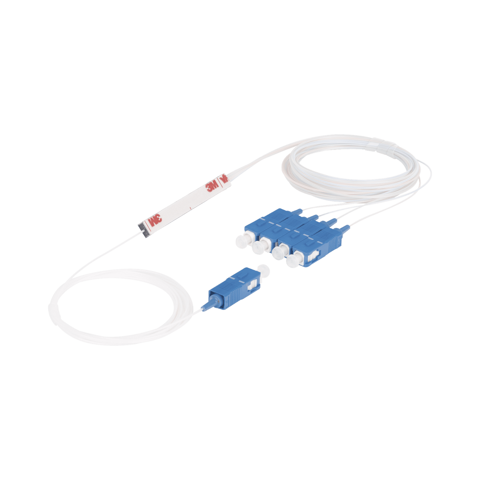 Splitter (Divisor Óptico) tipo PLC, de 1×4, conectores SC/UPC TM-PLC-1X4UPC - TEMPO