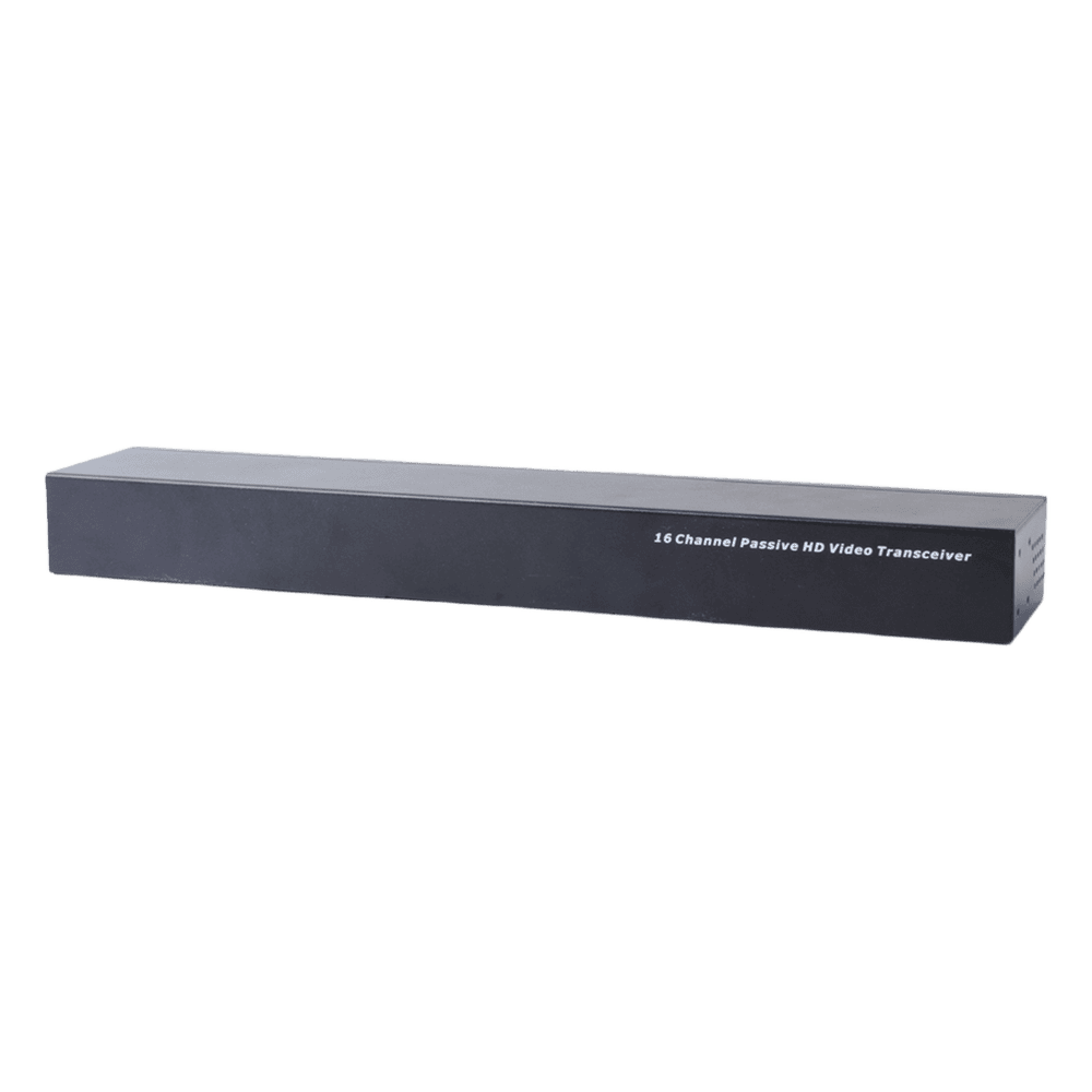 (TRANCEPTOR) RECEPTOR DE VIDEO PASIVO DE 16 CANALES / Resolución 4K / Compatible con cable UTP Cat 5e/6 / Compatible con HD-TVI/CVI/AHD/CVBS / TODO INCLUIDO PARA RACK / Protección Interconstruida contra sobretensión. TT-116-TURBO