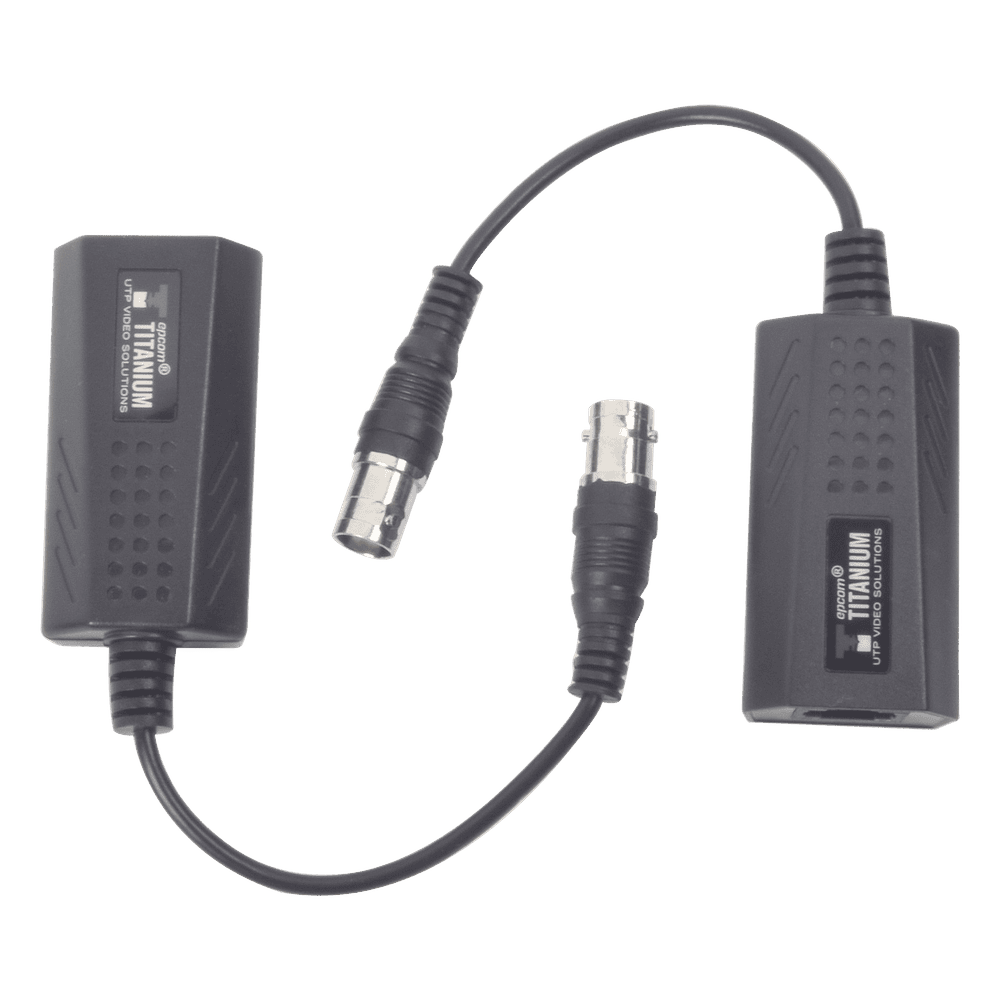 Kit EXTENSOR IP por cable CABLE COAXIAL para distancias de HASTA 200 m / REUTILIZA EL CABLEADO EXISTENTE PARA CONECTAR CÁMARAS IP / No Requiere Energía / Transmisión en Tiempo Real / Protección Contra Sobretensiones Incorporada TT-IP-CX