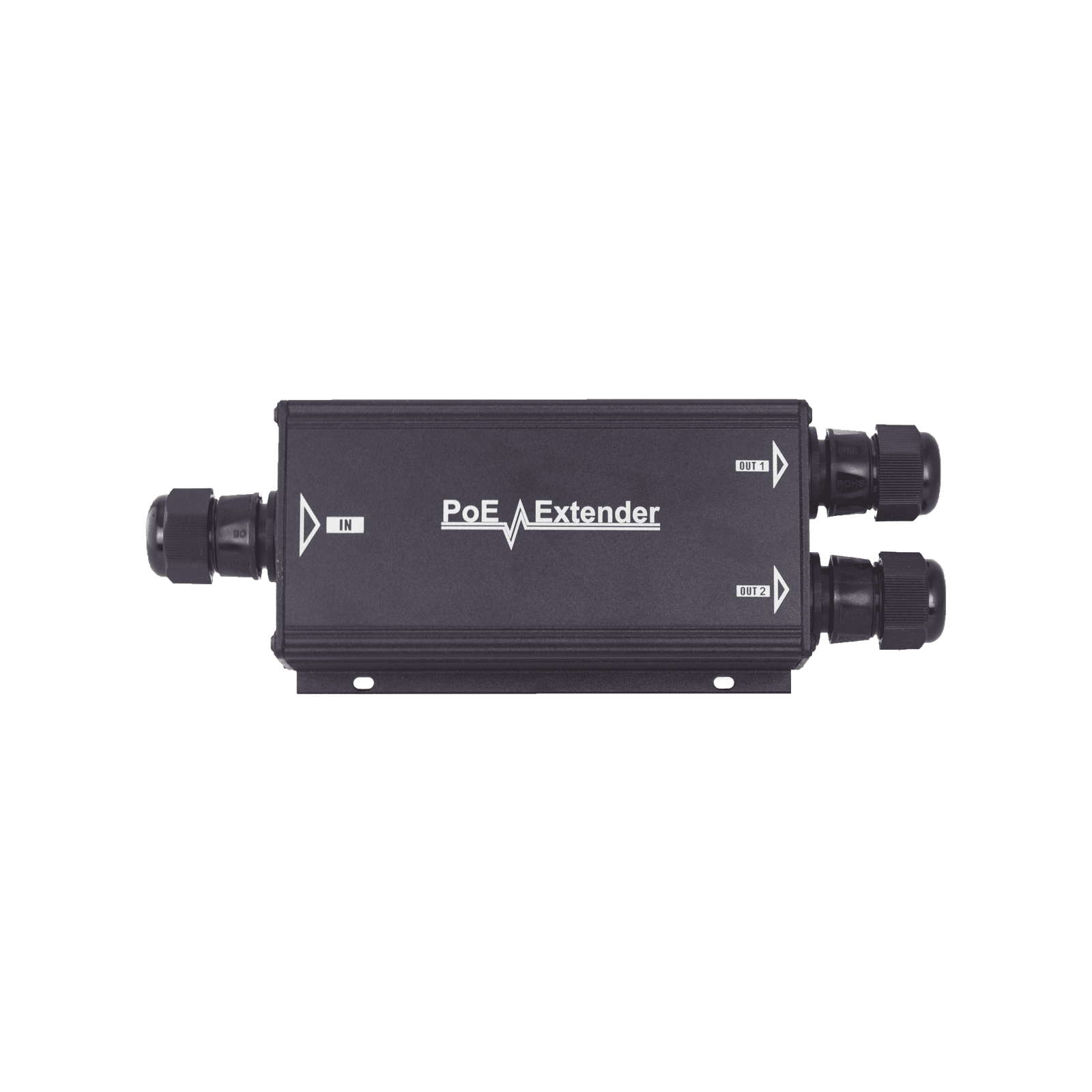 Extensor PoE/ 100 Metros / Intemperie (IP66) / 60 Watts / 1 puerto @ 2 salidas a 30 W / No requiere fuente de alimentación adicional TT-2003EX-POE - EPCOM POWERLINE