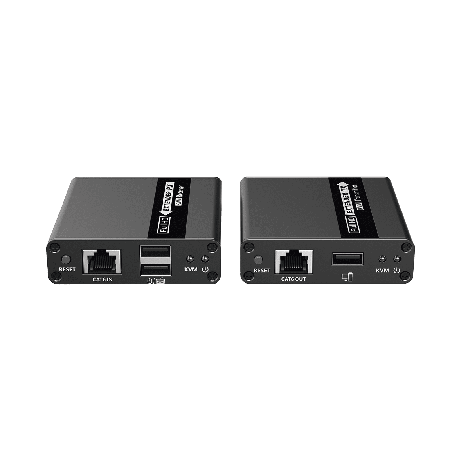 Kit extensor KVM (HDMI y USB) | 40m 4k@30Hz 40m | 1080P@60Hz | Cat 6, 6a y 7 | CERO LATENCIA | HDR | Salida Loop | Uso 24/7 | Salida de audio de 3.5mm | Transmite el Video y Controla tu DVR vía USB a distancia. TT223KVM - EPCOM TITANIUM