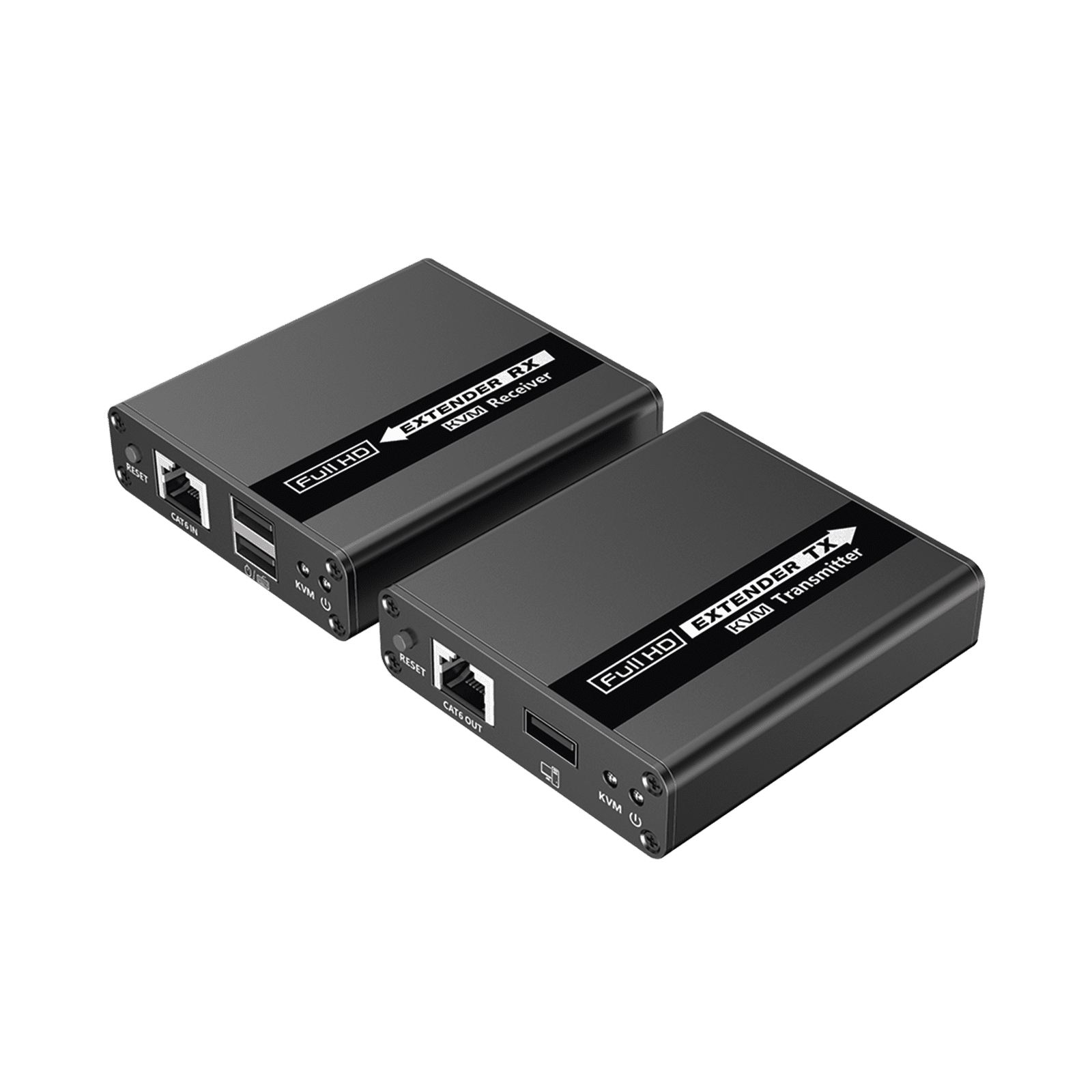 Kit extensor KVM (HDMI y USB) | 40m 4k@30Hz 40m | 1080P@60Hz | Cat 6, 6a y 7 | CERO LATENCIA | HDR | Salida Loop | Uso 24/7 | Salida de audio de 3.5mm | Transmite el Video y Controla tu DVR vía USB a distancia. TT223KVM - EPCOM TITANIUM