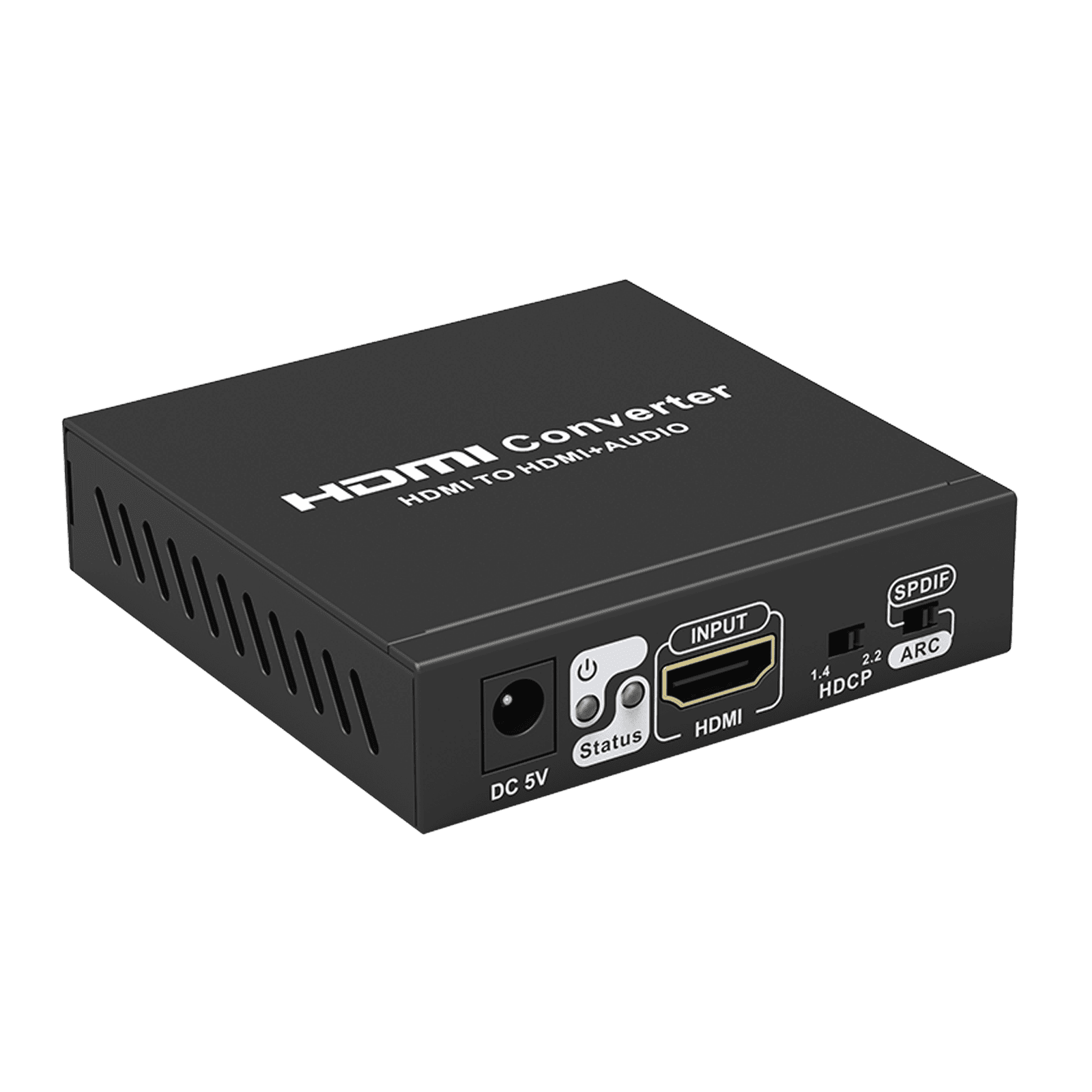 Extractor de Audio de HDMI a HDMI + Audio / Salida de Audio Digital o Análoga / SPDIF / Toslink / Auxiliar 3.5mm (Estéreo) / Salida HDMI solo video / Soporta ARC / HDR / HDCP / Separa el Audio del Contenido HDMI . TT3061 - EPCOM TITANIUM