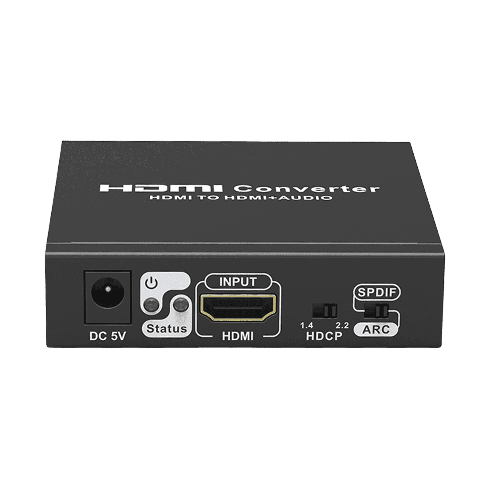 Extractor de Audio de HDMI a HDMI + Audio / Salida de Audio Digital o Análoga / SPDIF / Toslink / Auxiliar 3.5mm (Estéreo) / Salida HDMI solo video / Soporta ARC / HDR / HDCP / Separa el Audio del Contenido HDMI . TT3061 - EPCOM TITANIUM