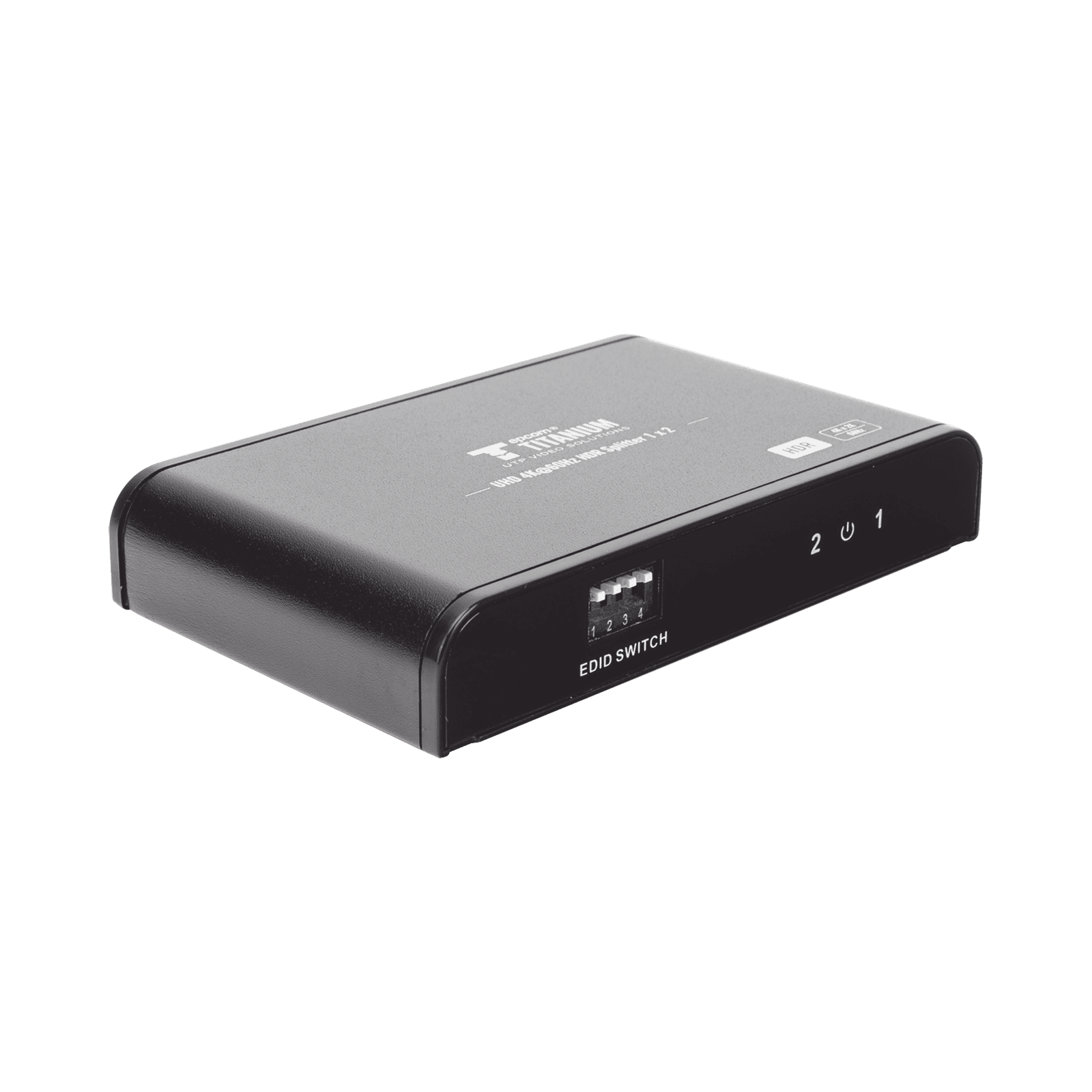 Divisor (Splitter) HDMI 4K de 1 Entrada a 2 Salidas (Simultaneas) / Soporta 4K×2K / Ajuste de resoluciones EDID / HDR / HDMI 2.0 /  HDCP 2.2  / Soporta formatos de Audio Dolby Digital / Longitud del cable de entrada y salida ≤10m. TT312HDR-V2.0 - EPCOM TITANIUM