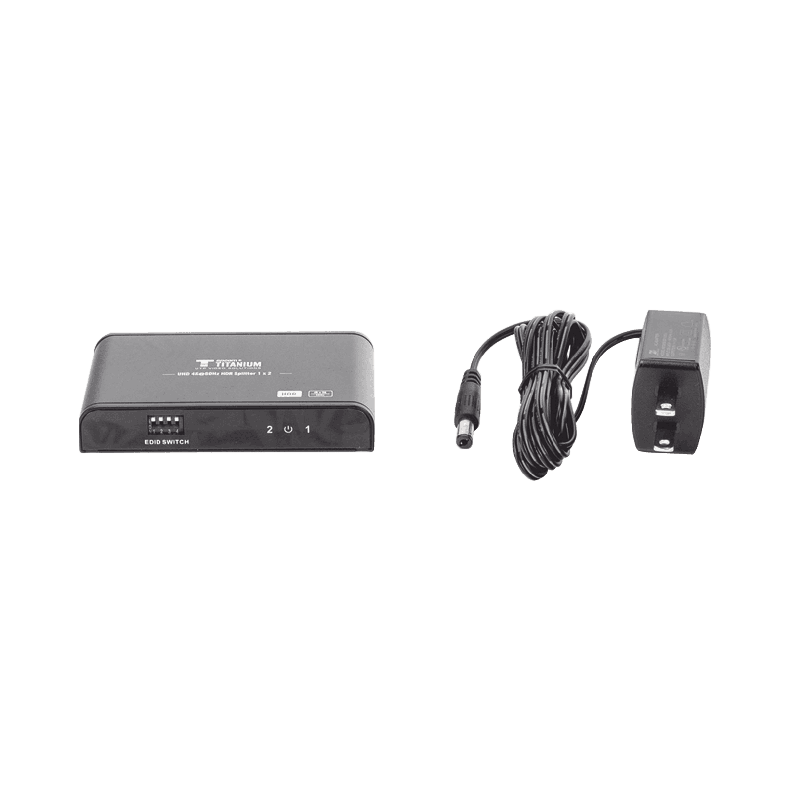 Divisor (Splitter) HDMI 4K de 1 Entrada a 2 Salidas (Simultaneas) / Soporta 4K×2K / Ajuste de resoluciones EDID / HDR / HDMI 2.0 /  HDCP 2.2  / Soporta formatos de Audio Dolby Digital / Longitud del cable de entrada y salida ≤10m. TT312HDR-V2.0 - EPCOM TITANIUM