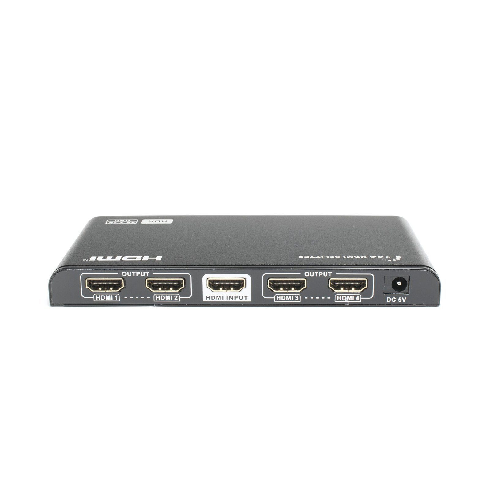 Divisor (Splitter) HDMI 4K de 1 Entrada a 4 Salidas (Simultaneas) / Soporta 4K×2K / Ajuste de resoluciones EDID / HDR / HDMI 2.0 / HDCP 2.2 / Permite mezclar pantallas en 4K y 1080P TT314HDR-V2.0 - EPCOM TITANIUM