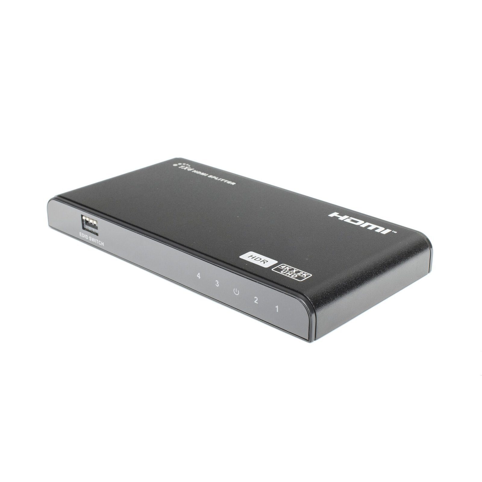 Divisor (Splitter) HDMI 4K de 1 Entrada a 4 Salidas (Simultaneas) / Soporta 4K×2K / Ajuste de resoluciones EDID / HDR / HDMI 2.0 / HDCP 2.2 / Permite mezclar pantallas en 4K y 1080P TT314HDR-V2.0 - EPCOM TITANIUM