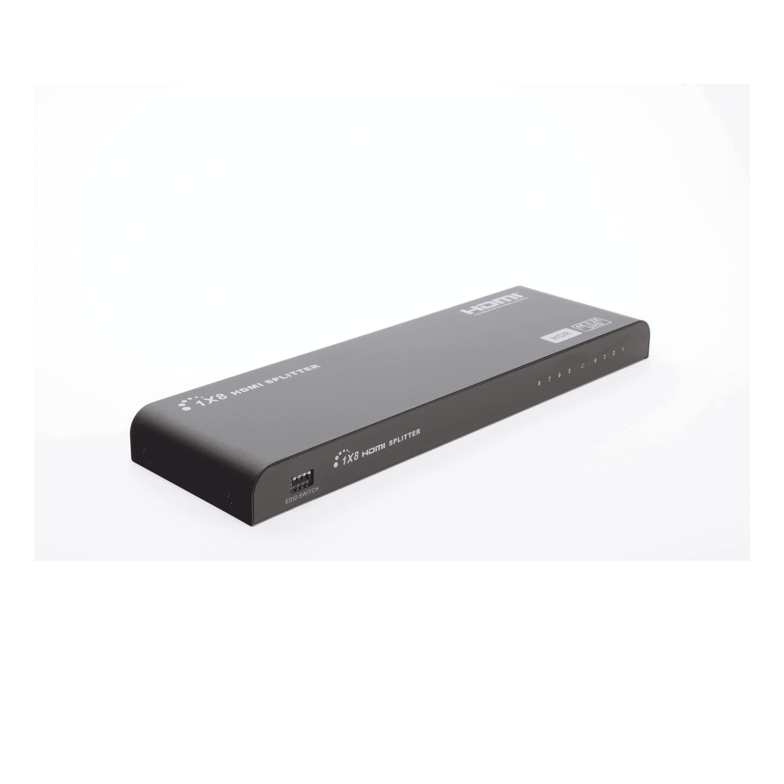 Divisor (Splitter) HDMI 4K de 1 Entrada a 8 Salidas (Simultaneas) / Soporta 4K×2K / Ajuste de resoluciones EDID / HDR / HDMI 2.0 / HDCP 2.2 / Permite mezclar pantallas en 4K y 1080P TT318HDR-V2.0 - EPCOM TITANIUM