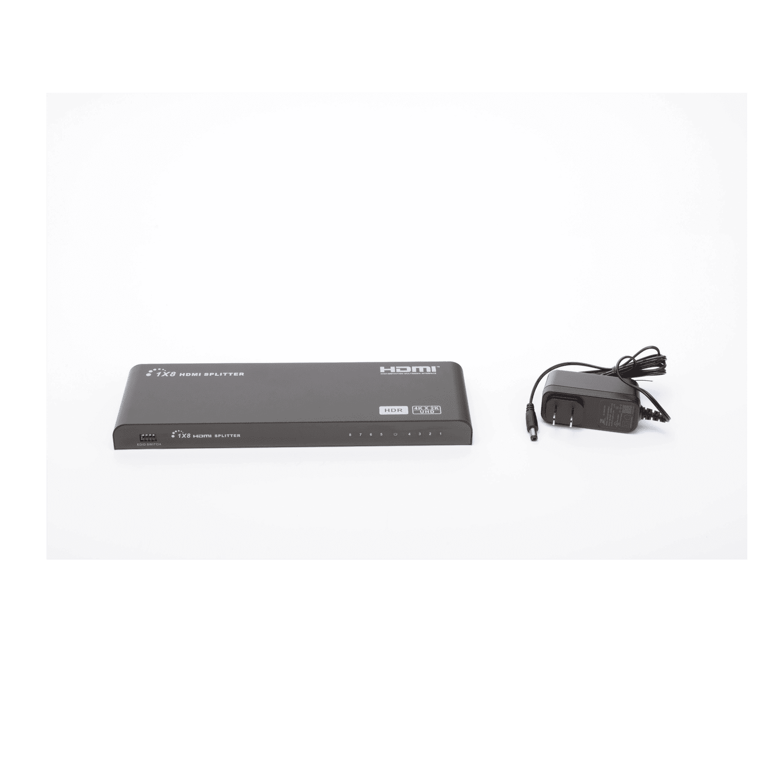 Divisor (Splitter) HDMI 4K de 1 Entrada a 8 Salidas (Simultaneas) / Soporta 4K×2K / Ajuste de resoluciones EDID / HDR / HDMI 2.0 / HDCP 2.2 / Permite mezclar pantallas en 4K y 1080P TT318HDR-V2.0 - EPCOM TITANIUM
