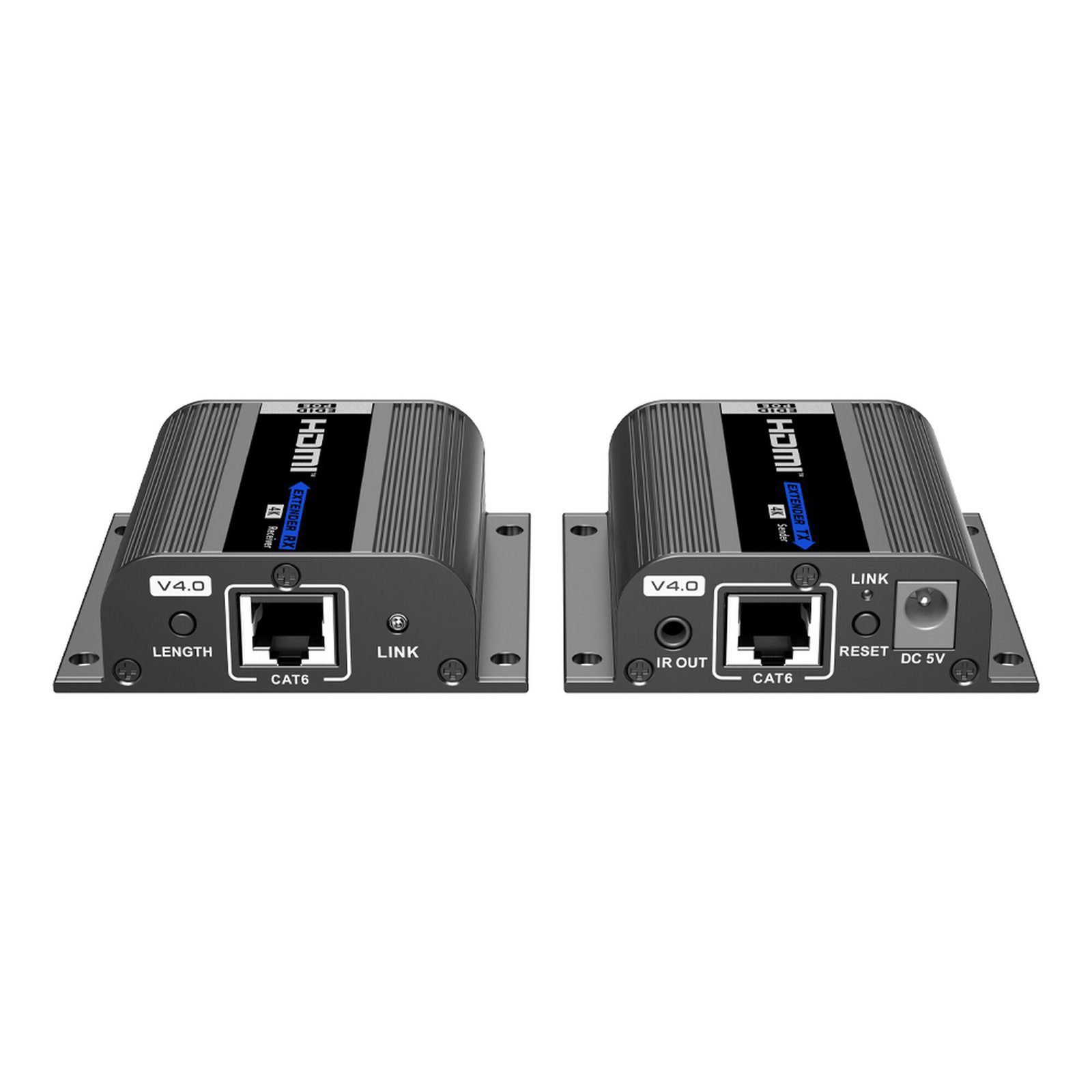 Kit Extensor HDMI | Hasta 70m 1080p | 40m 4K@30Hz | Compatible con HDCP | Cable Cat 6 Recomendado | Soporta Múltiples Resoluciones | Soporta PoC | Salida Loop TT372EDID4K - EPCOM TITANIUM
