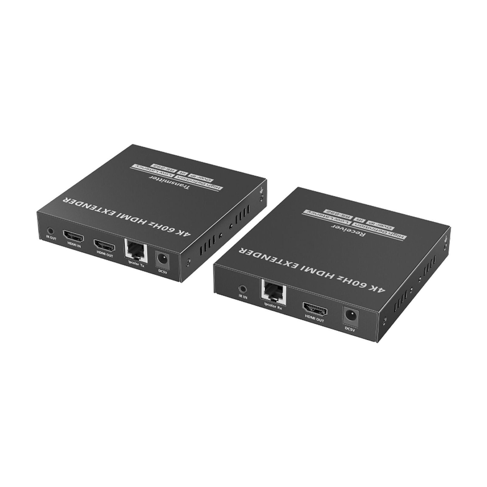 Kit Extensor HDMI para distancias de 120 metros | Soporta resolución 4K @60Hz | Cat 6, 6a y 7 | Salida Loop en el Tx para visualización local | Soporta control remoto del equi TT-582 - EPCOM TITANIUM