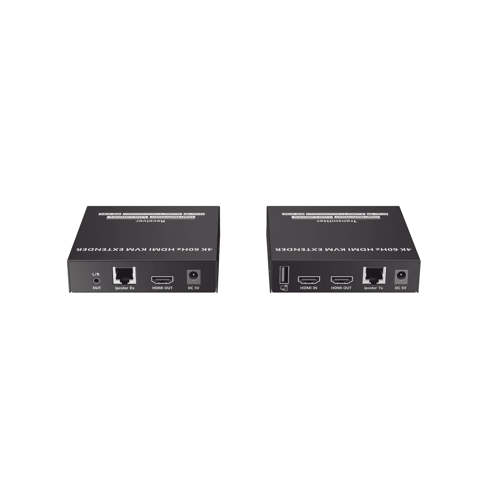 Kit Extensor KVM (HDMI y USB) hasta 120 metros | Transmite el Video y Controla tu DVR vía USB a distancia | Soporta resolución 4K @60Hz | Cat 6, 6a y 7 | Salida Loop en el Tx para visualización local TT582KVM - EPCOM TITANIUM