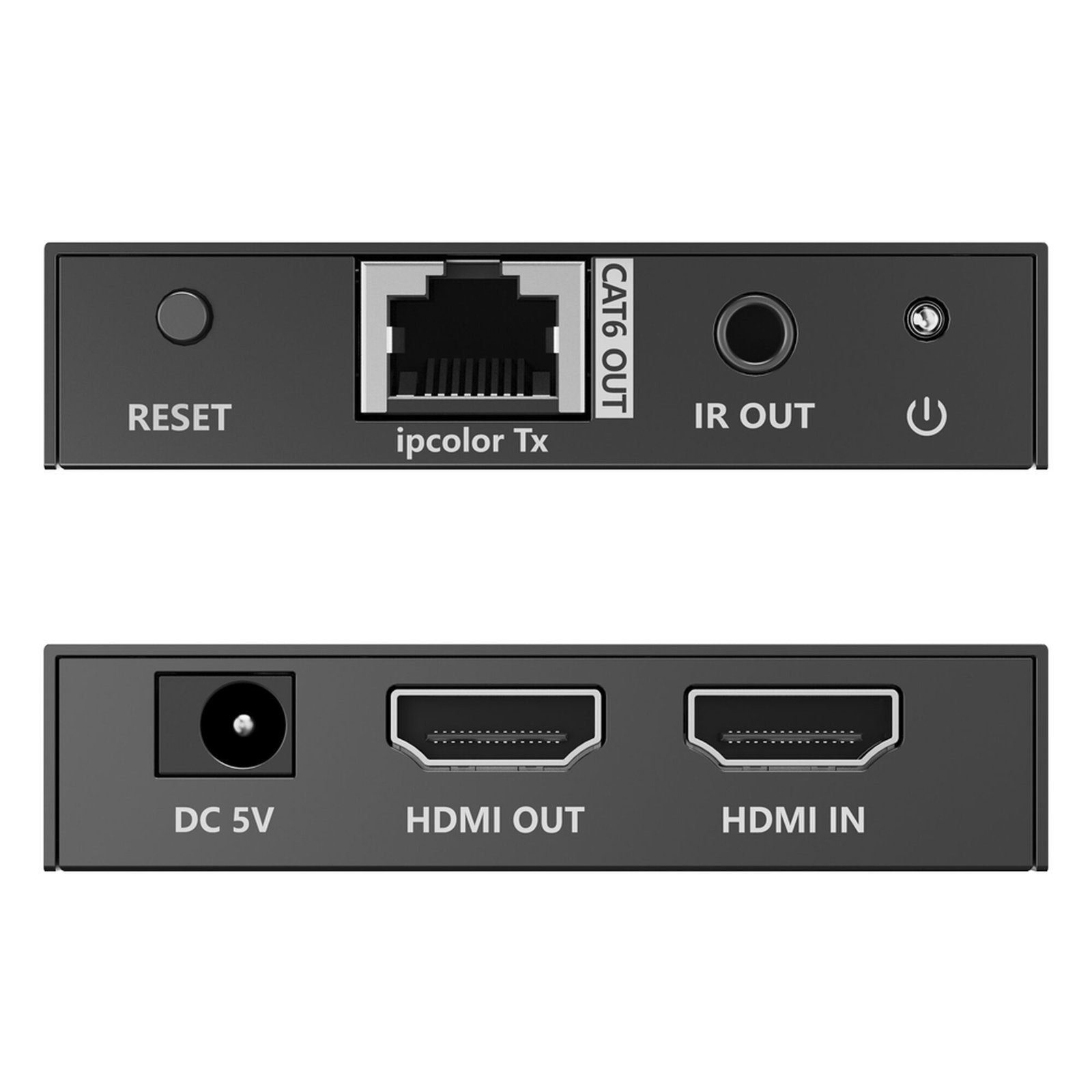 Kit Extensor HDMI para distancias de 70 metros / Resolución 4K x 2K@ 60 Hz/ Cat 6, 6a y 7 / IPCOLOR / CERO LATENCIA / SIN COMPRIMIR / Salida Loop / Control IR  / Salida de audio de 3.5mm / PoC TT-672PRO - EPCOM TITANIUM