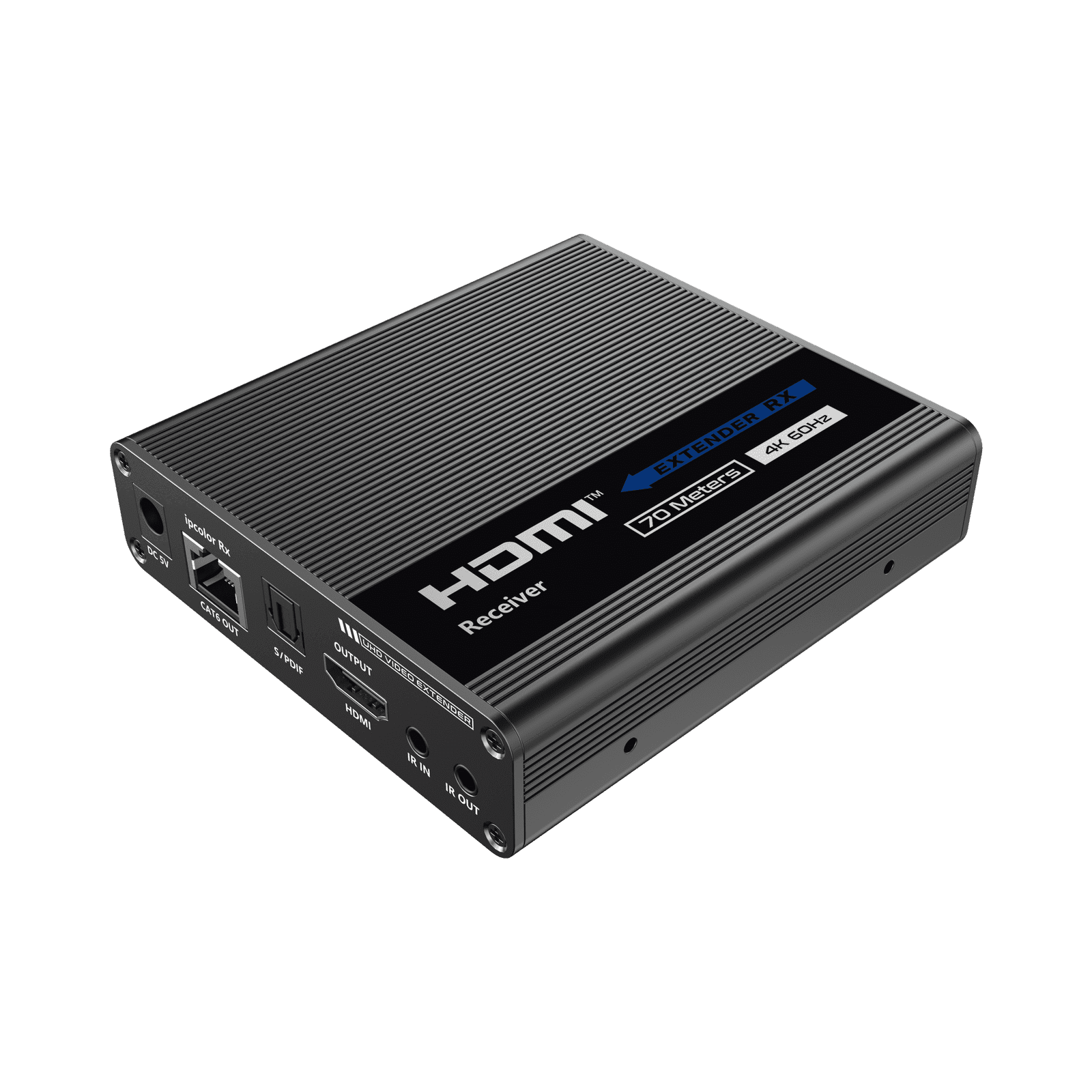Receptor Compatible para Kits TT- 676 / 4K@60Hz con IR / Distancia de 70 Metros / Conexión en Cascada de hasta 10 Receptores con TT676. TT-676RX - EPCOM TITANIUM