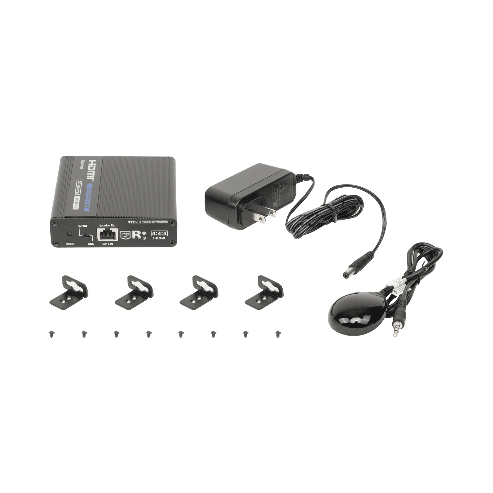 Receptor Compatible para Kits TT- 676 / 4K@60Hz con IR / Distancia de 70 Metros / Conexión en Cascada de hasta 10 Receptores con TT676. TT-676RX - EPCOM TITANIUM