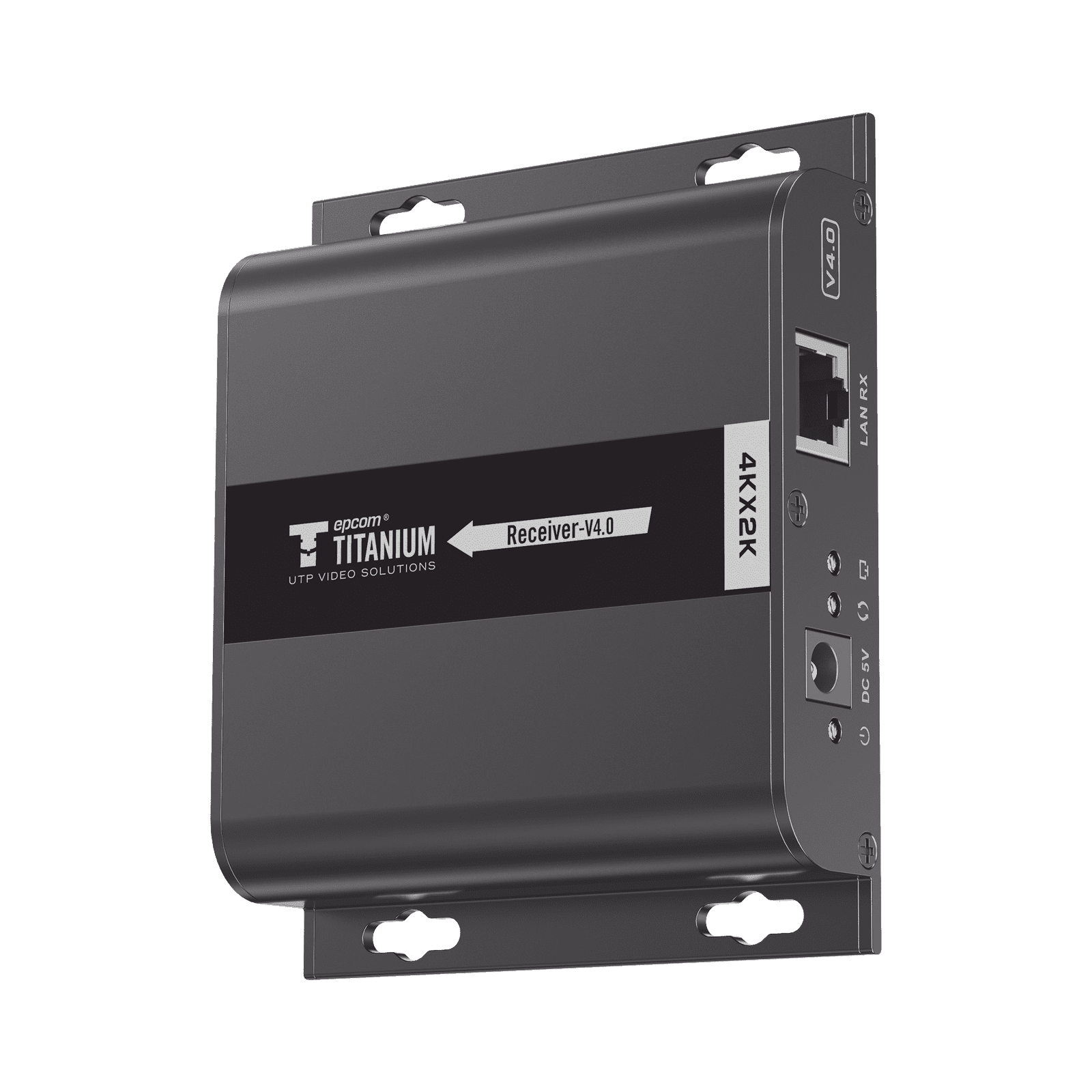 Receptor Compatible para Kits TT683-4.0 / Resolución 4K@30Hz / Cat 5e/6 / Distancia de 120 m / Control IR / Soporta HDbitT/ Compatible con Switch Gigabit. TT683-4.0-RX - EPCOM TITANIUM