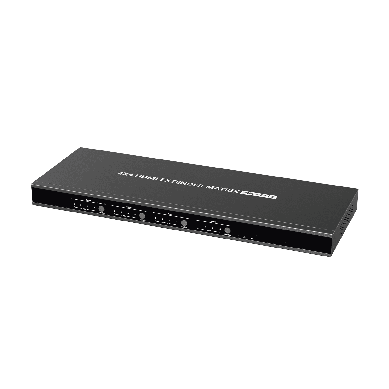 MATRICIAL Y EXTENSOR DE VIDEO HDMI 4 x 4 / 4 Entradas HDMI / 4 Salidas HDMI Loop / 4 Salidas RJ45 para Extender la señal 40 metros por salida /4K / Conmutación por RS232, Control Remoto o Ethernet. TT844 - EPCOM TITANIUM