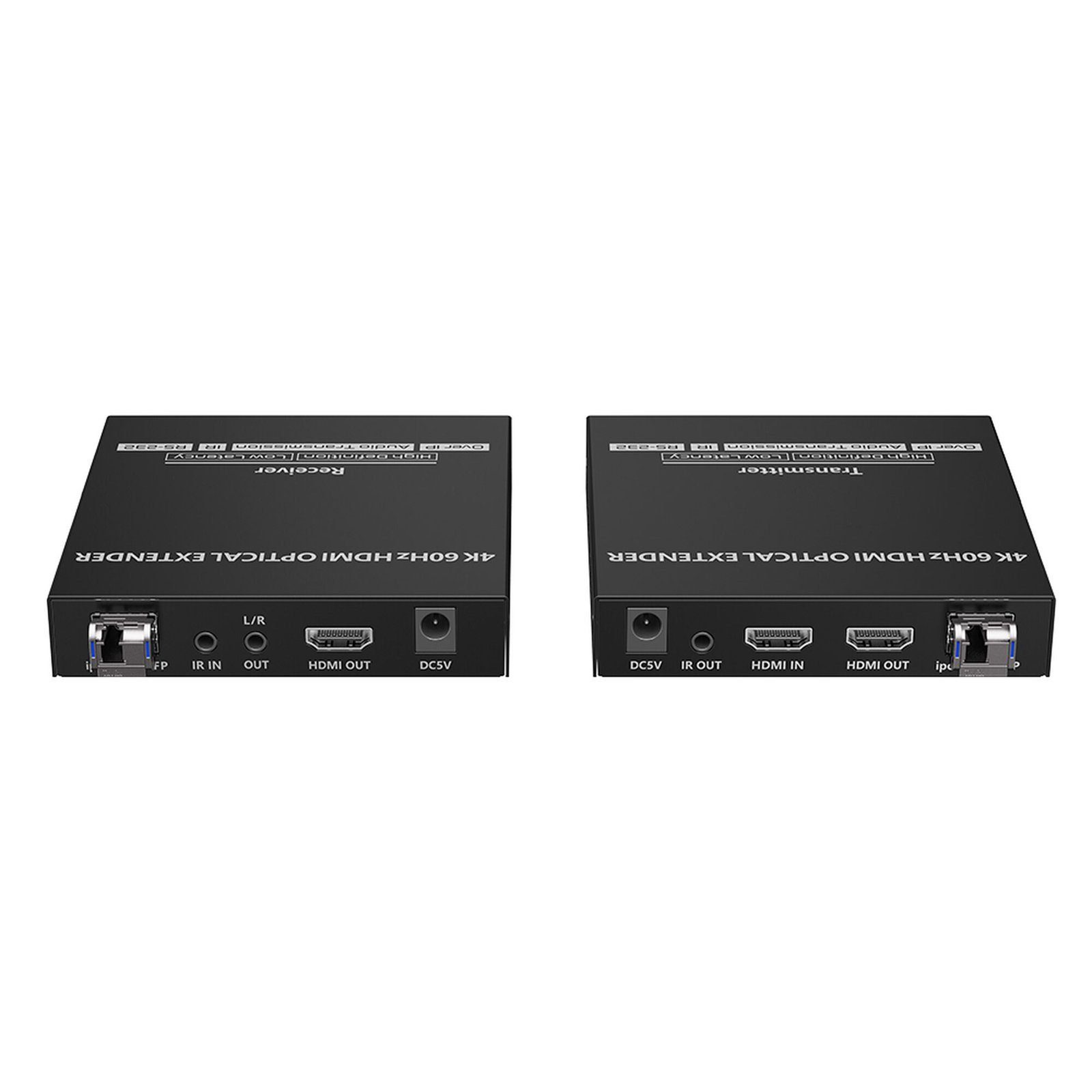 Kit extensor por fibra óptica | Hasta 40 kilómetros| 4K@60Hz | con IR | RS232 TT982 - EPCOM TITANIUM