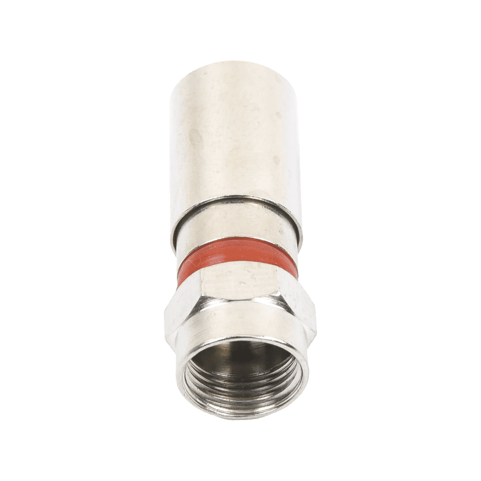 Conector F Macho de Compresión, Metálico para cable RG-59, Cuerpo de Bronce Niquelado. TT-CON-510-RG59 - EPCOM TITANIUM