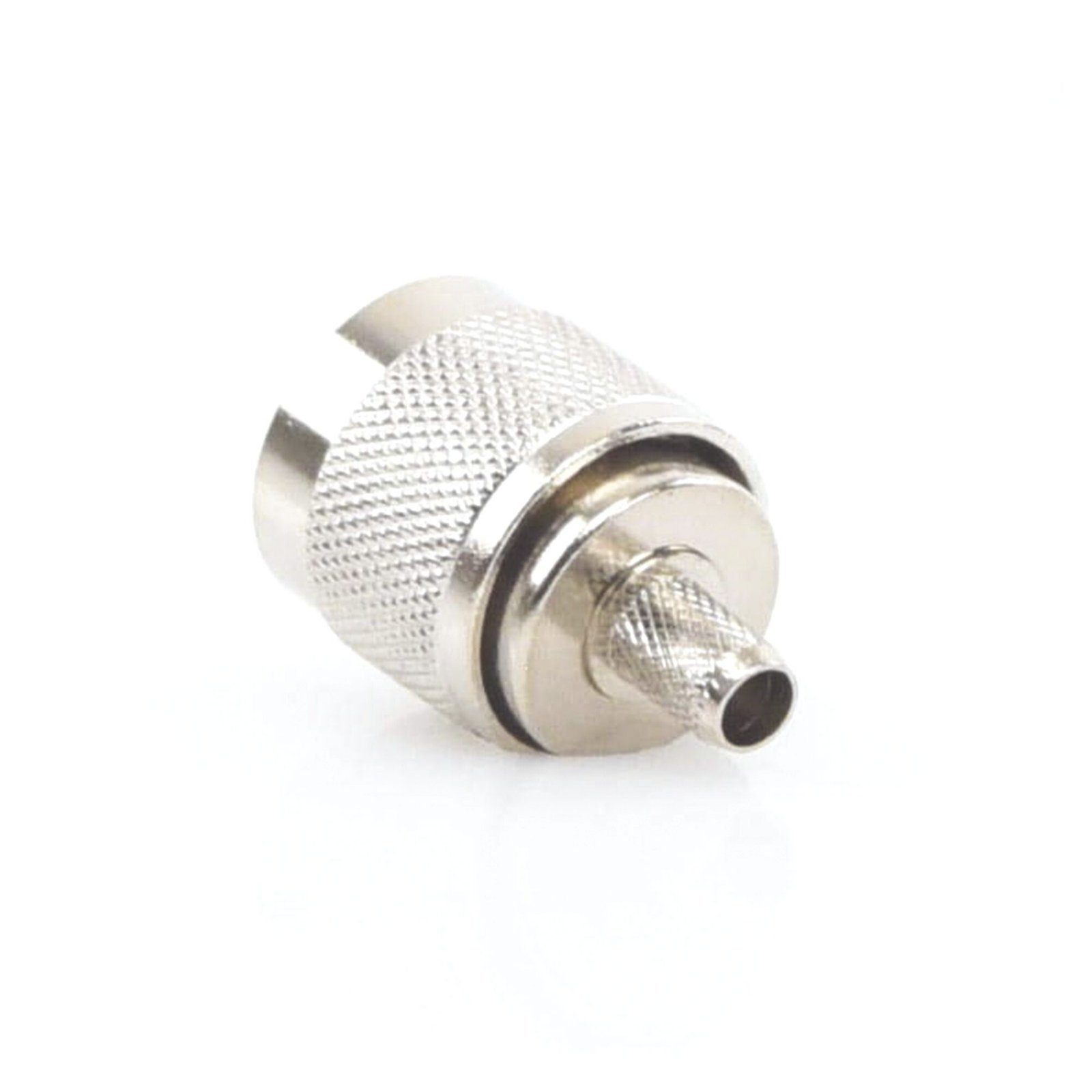 Conector N Macho para 75 Ohm de Anillo Plegable para cable RG-59, Niquel/ Oro /Teflón. TT-CON-532 - EPCOM TITANIUM