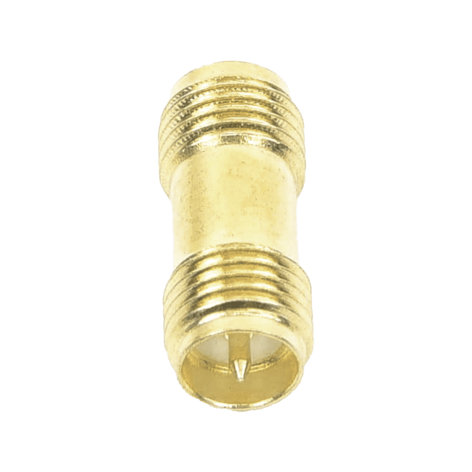 Adaptador Barril de SMA Hembra Inverso a SMA Hembra Inverso, Oro/ Oro/ Teflón, TT-COU-SMA-2RP-F - EPCOM TITANIUM