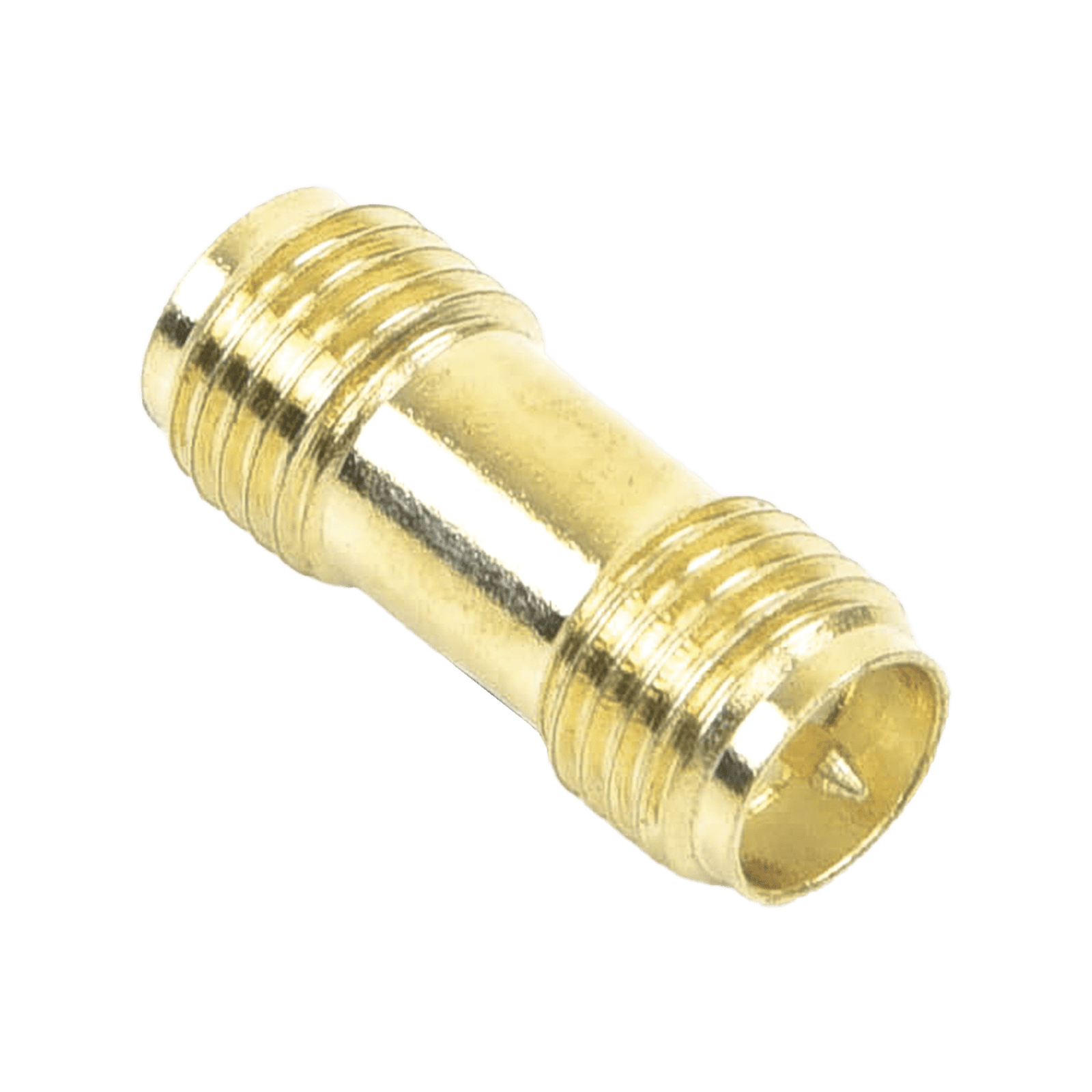 Adaptador Barril de SMA Hembra Inverso a SMA Hembra Inverso, Oro/ Oro/ Teflón, TT-COU-SMA-2RP-F - EPCOM TITANIUM
