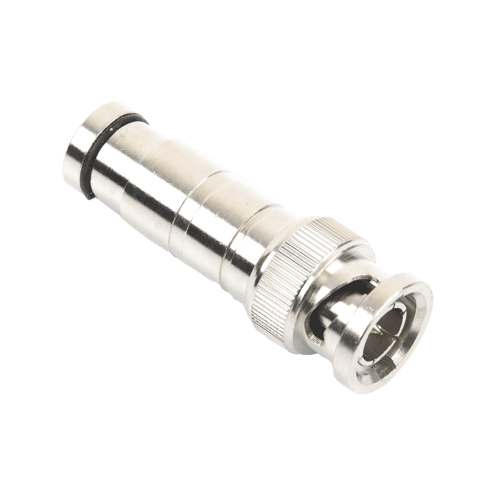 Conector BNC Macho en 75 Ohm, de Compresión Axial para Cable Coaxial RG-59/U, Níquel/ Oro/ Politetrafluoroetileno. TT-RG-16 - EPCOM TITANIUM