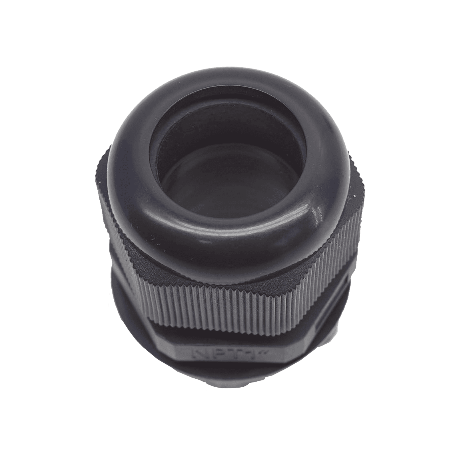 Conector Plástico Negro Tipo Glándula para Rosca NPT 1″ TXG-PG-100NBK - TXPRO