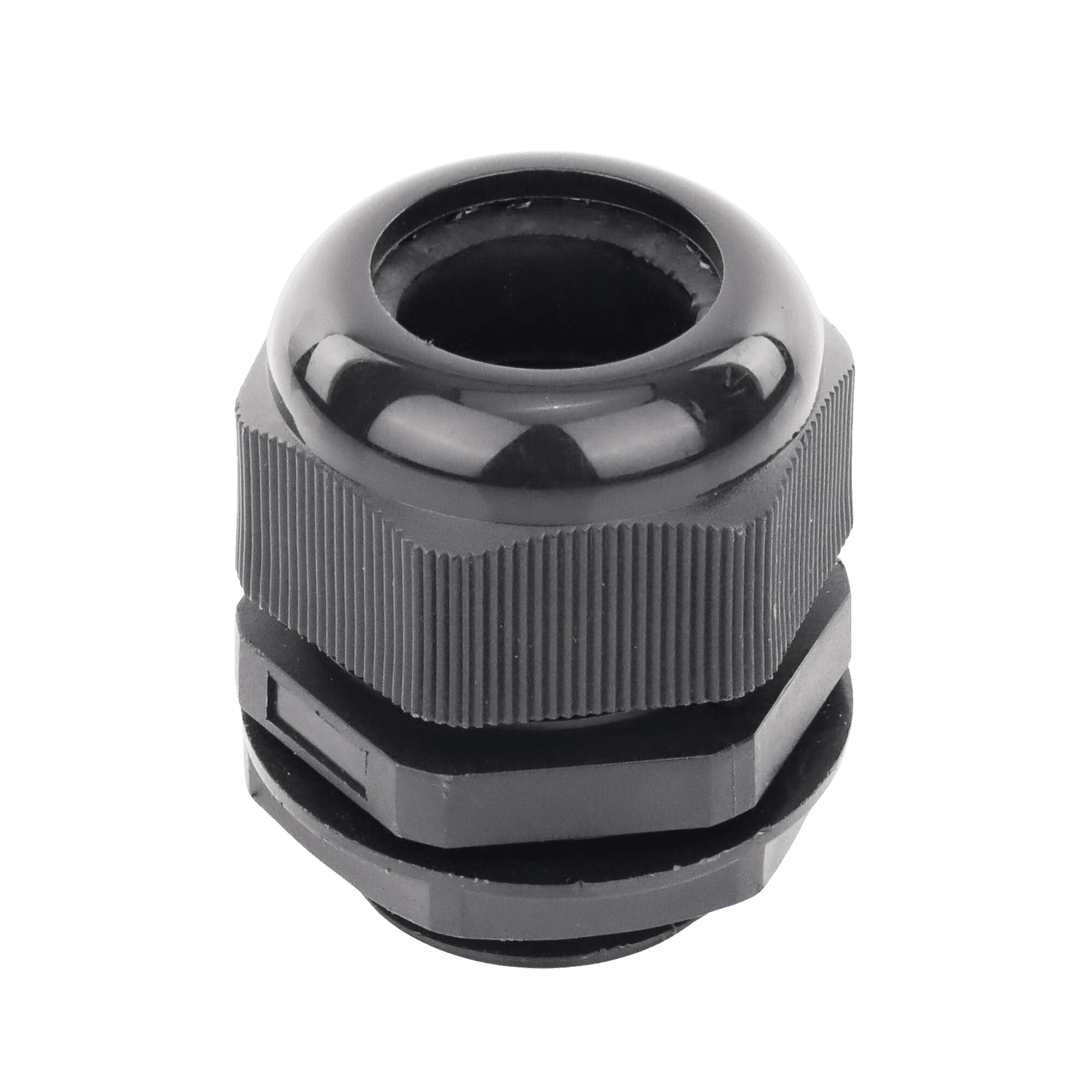 Conector Plástico Negro Tipo Glándula para Rosca NPT 1″ TXG-PG-100NBK - TXPRO