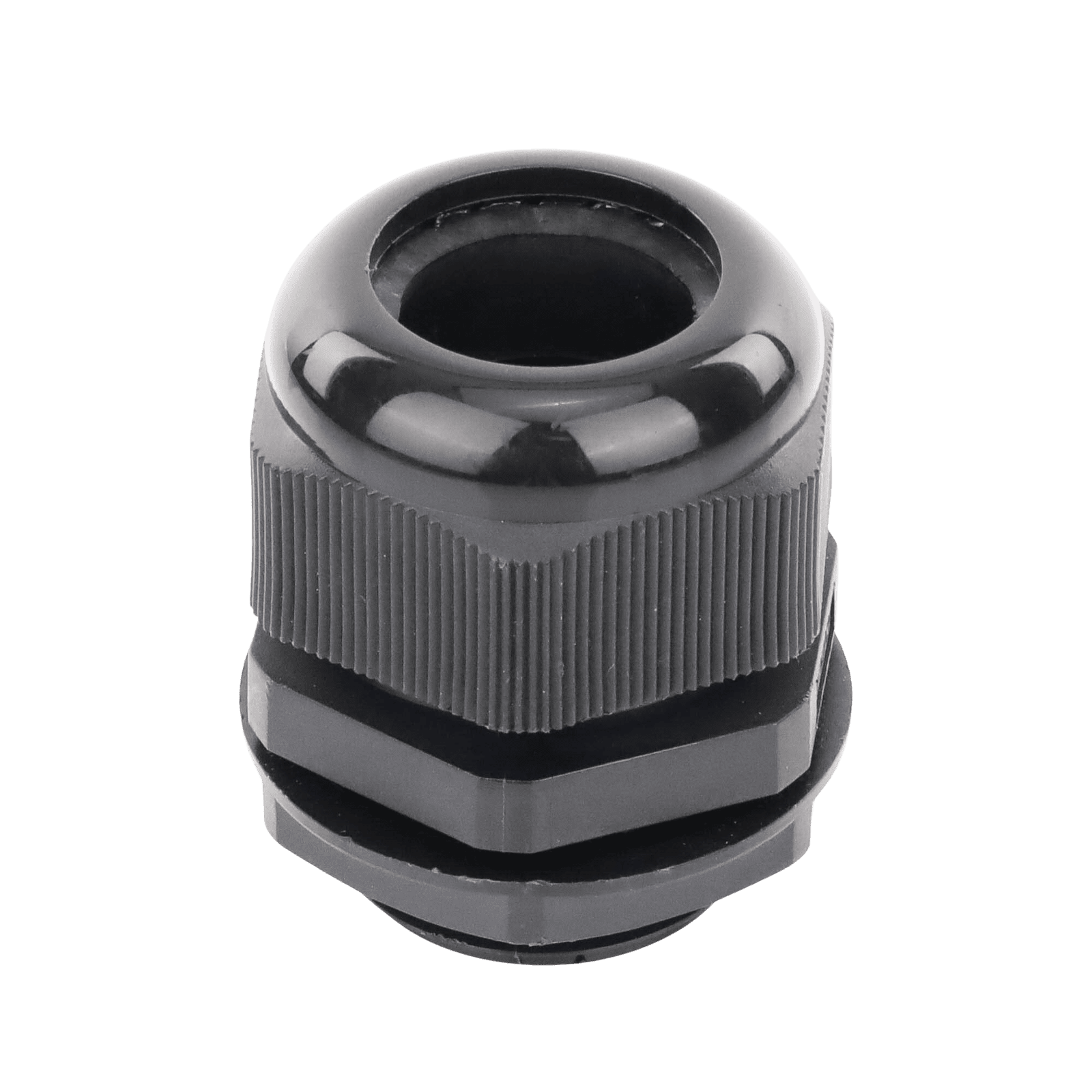 Conector Plástico Negro Tipo Glándula para Rosca NPT 1″ TXG-PG-100NBK - TXPRO