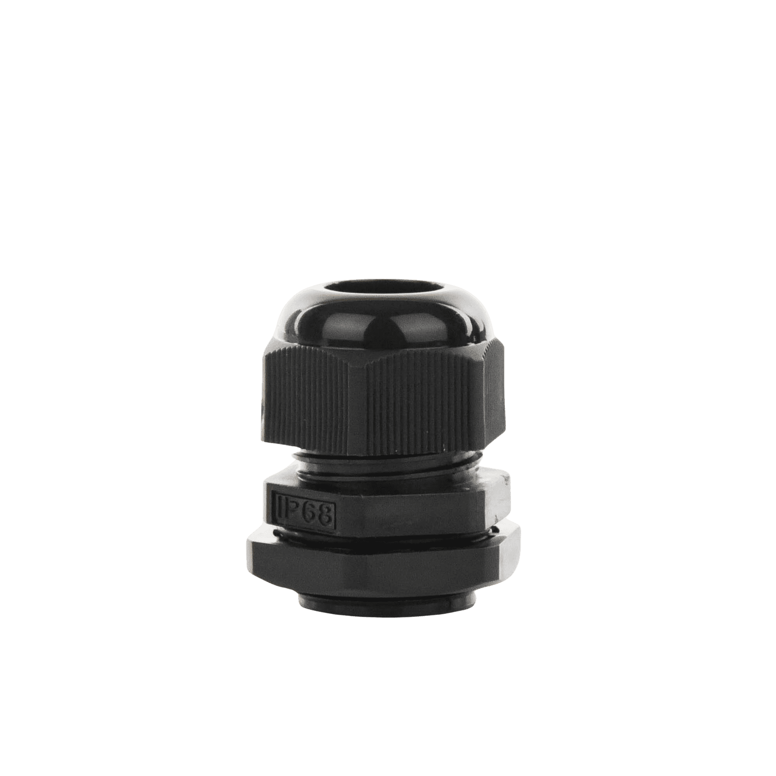 Conector Plástico Negro Tipo Glándula para Cable de 10 a 14 mm de Diámetro. TXG-PG16-BK - TXPRO