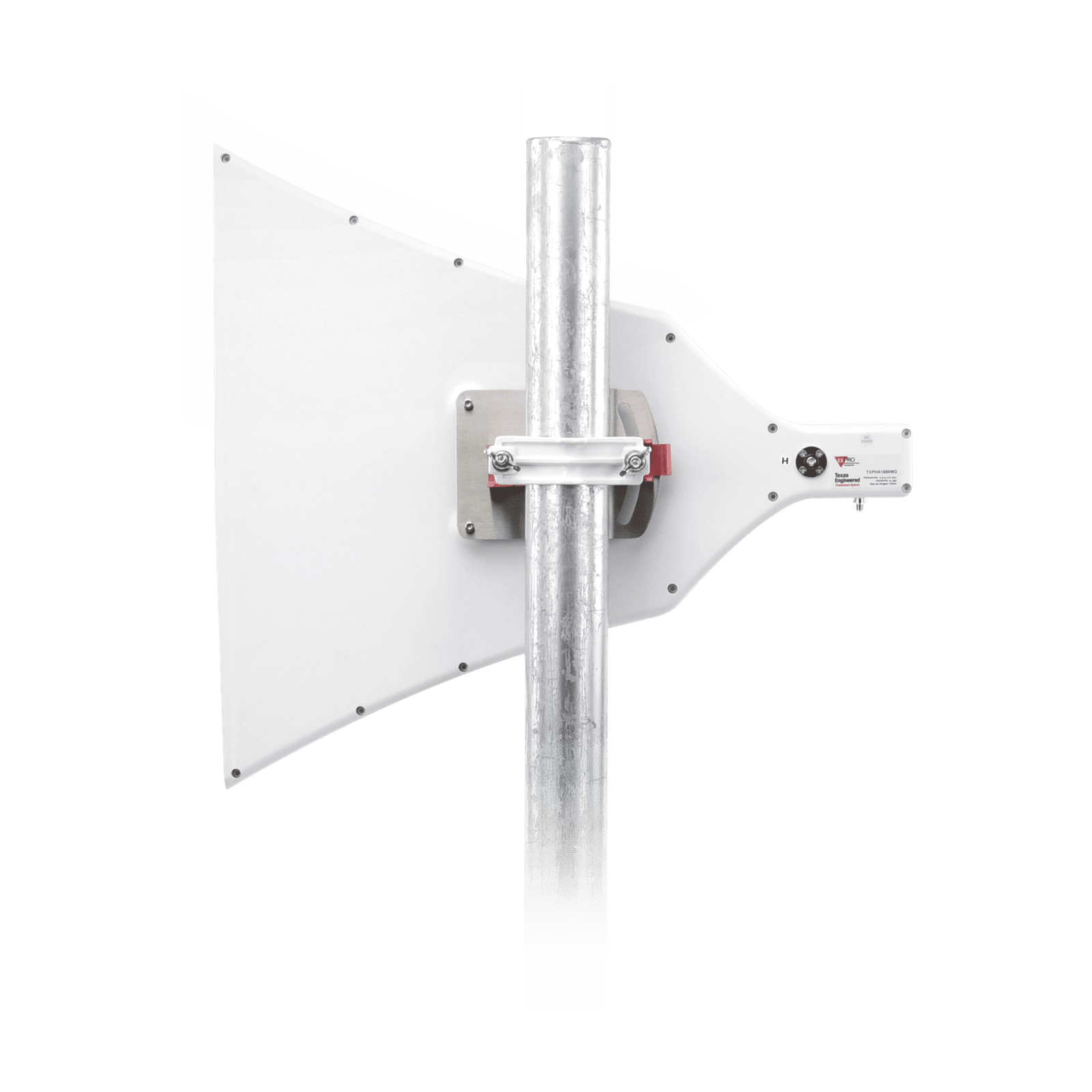 Antena Tipo Horn de 90° , 16 dBi, Ideal para ambientes de alto ruido, 4.9-6.5 GHz, , Conector SMA-Hembra, con montaje incluido TXP-HA16-MIMO - TXPRO