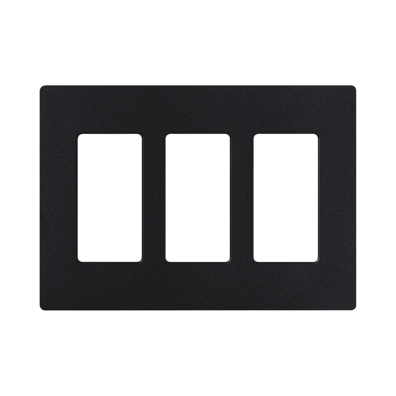 Tapa con 3 espacios, color negro mate. SC-3-MN - LUTRON ELECTRONICS