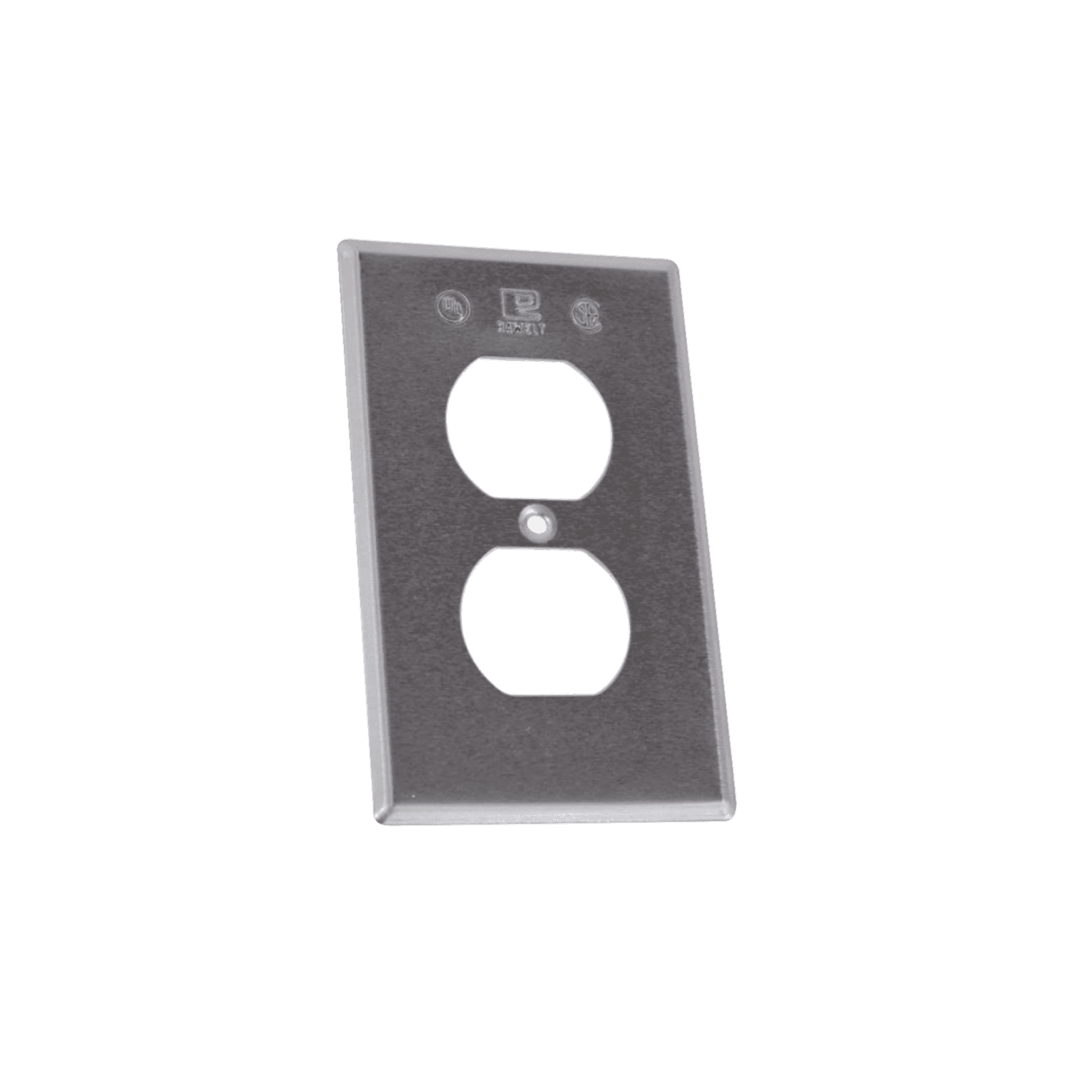 Tapa rectangular para contacto dúplex de aluminio tipo RR a prueba de intemperie. TR-0422 - RAWELT