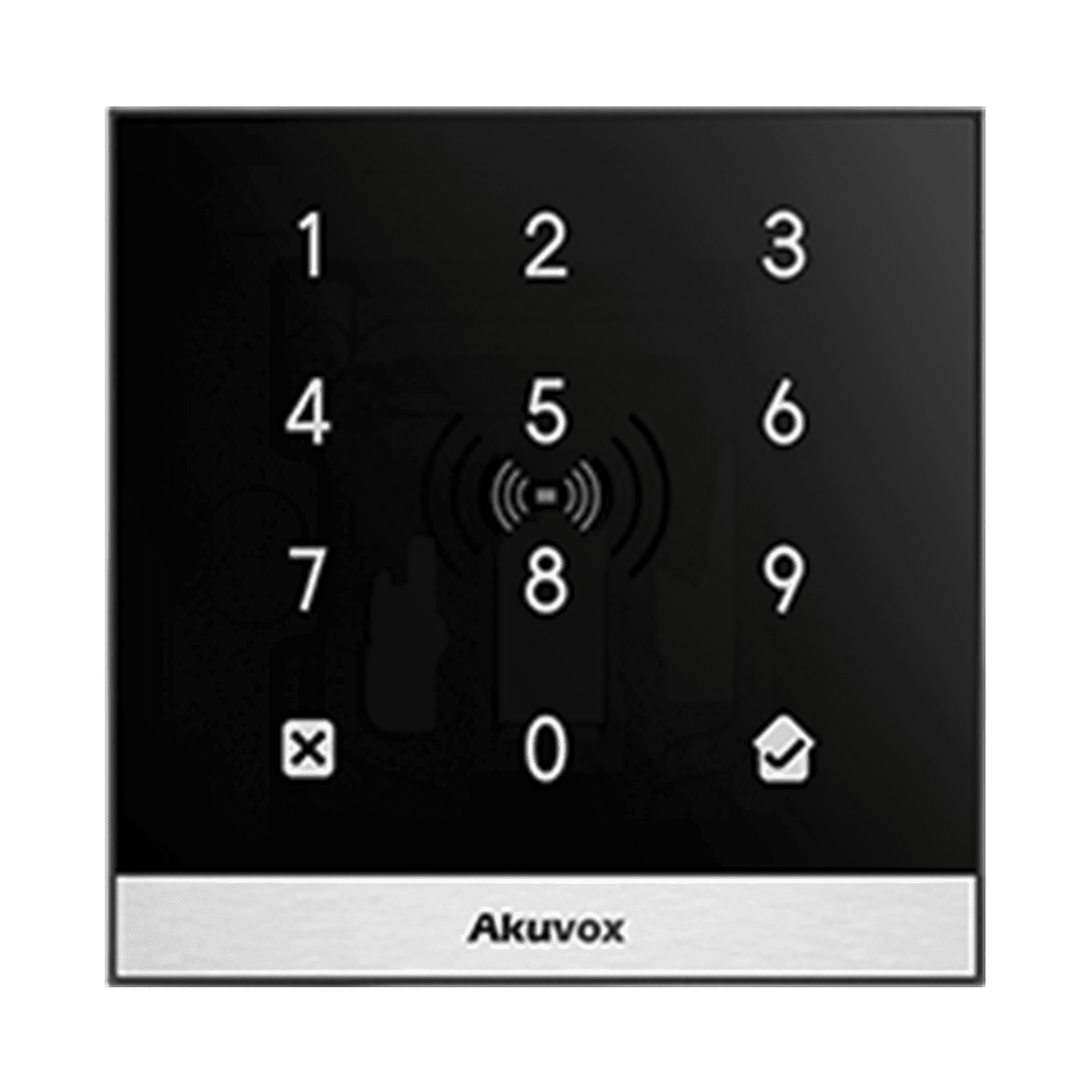 Teclado de Control de Acceso Inteligente / Administración 100% en la Nube / Interfaz WEB / POE / Lector Prox 125 kHz / MIFARE 13.56MHz / NFC / APP Smart Plus / Control de 1 Puerta / PIN Para Visitas / IP65 A02 - AKUVOX