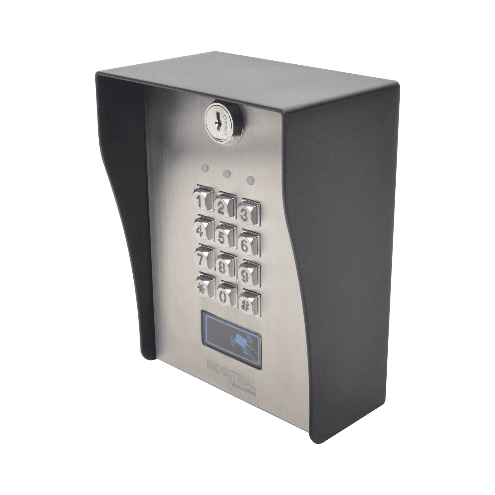 Teclado exterior/interior antivandálico, 3 relevadores, 50 códigos de visitantes, 1200 usuarios PROKVISITOR - AccessPRO
