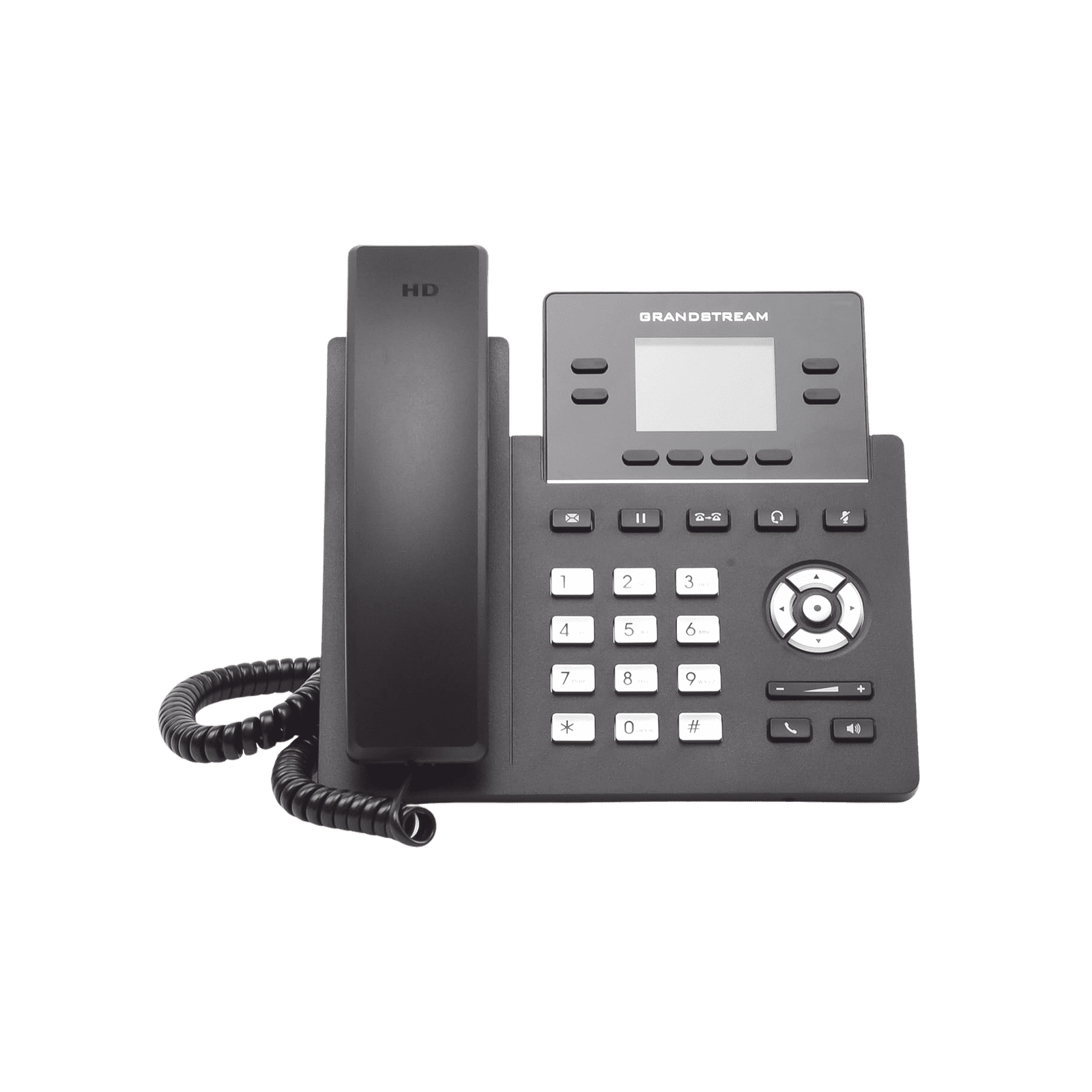 Teléfono IP Grado Operador, 4 líneas SIP con 2 cuentas, pantalla a color 2.4″, PoE, codec Opus, IPV4/IPV6 con gestión en la nube GDMS GRP-2612P - Grandstream