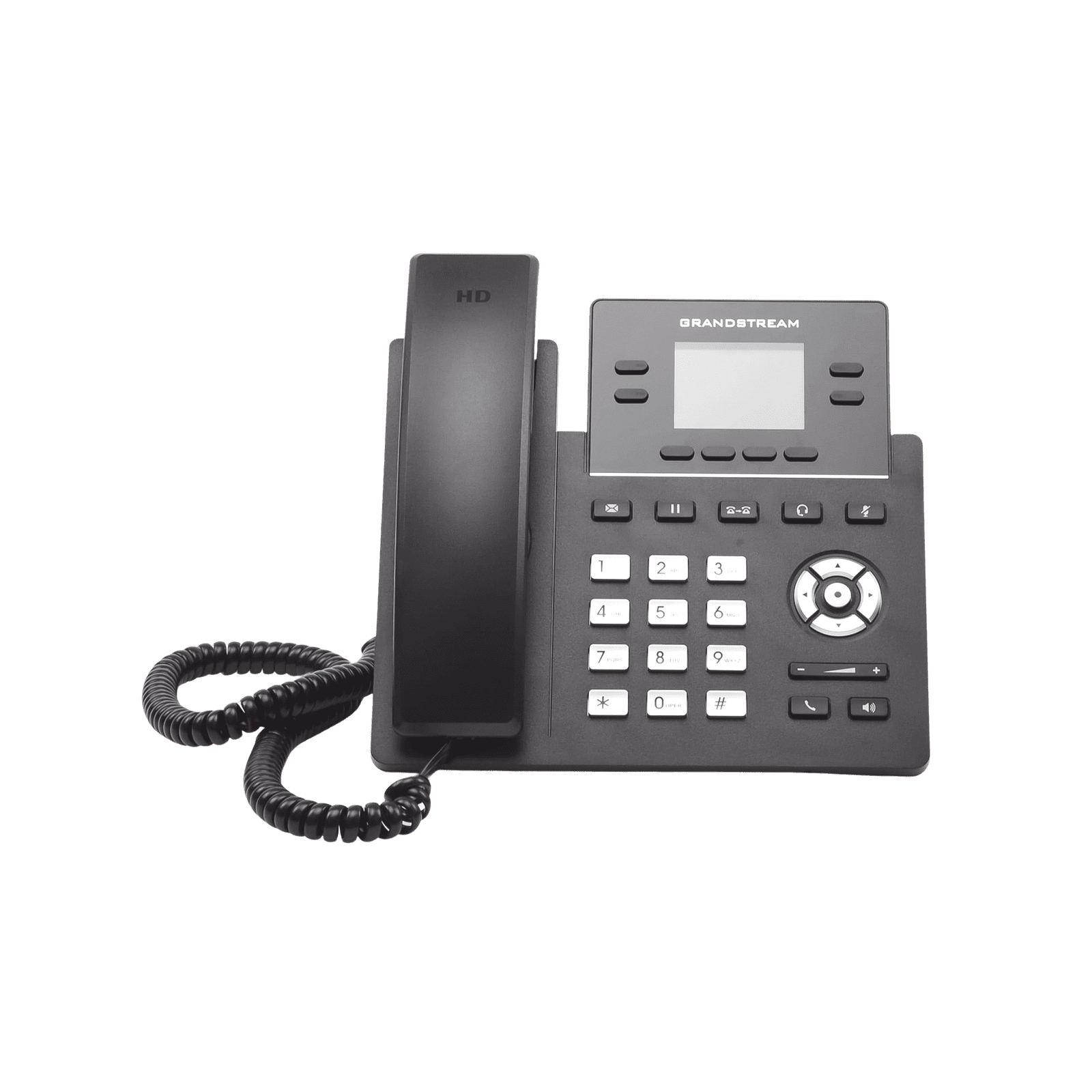 Teléfono IP Wi-Fi, Grado Operador, 4 líneas SIP con 2 cuentas, pantalla a color 2.4″, codec Opus, IPV4/IPV6 con gestión en la nube GDMS GRP-2612W - Grandstream